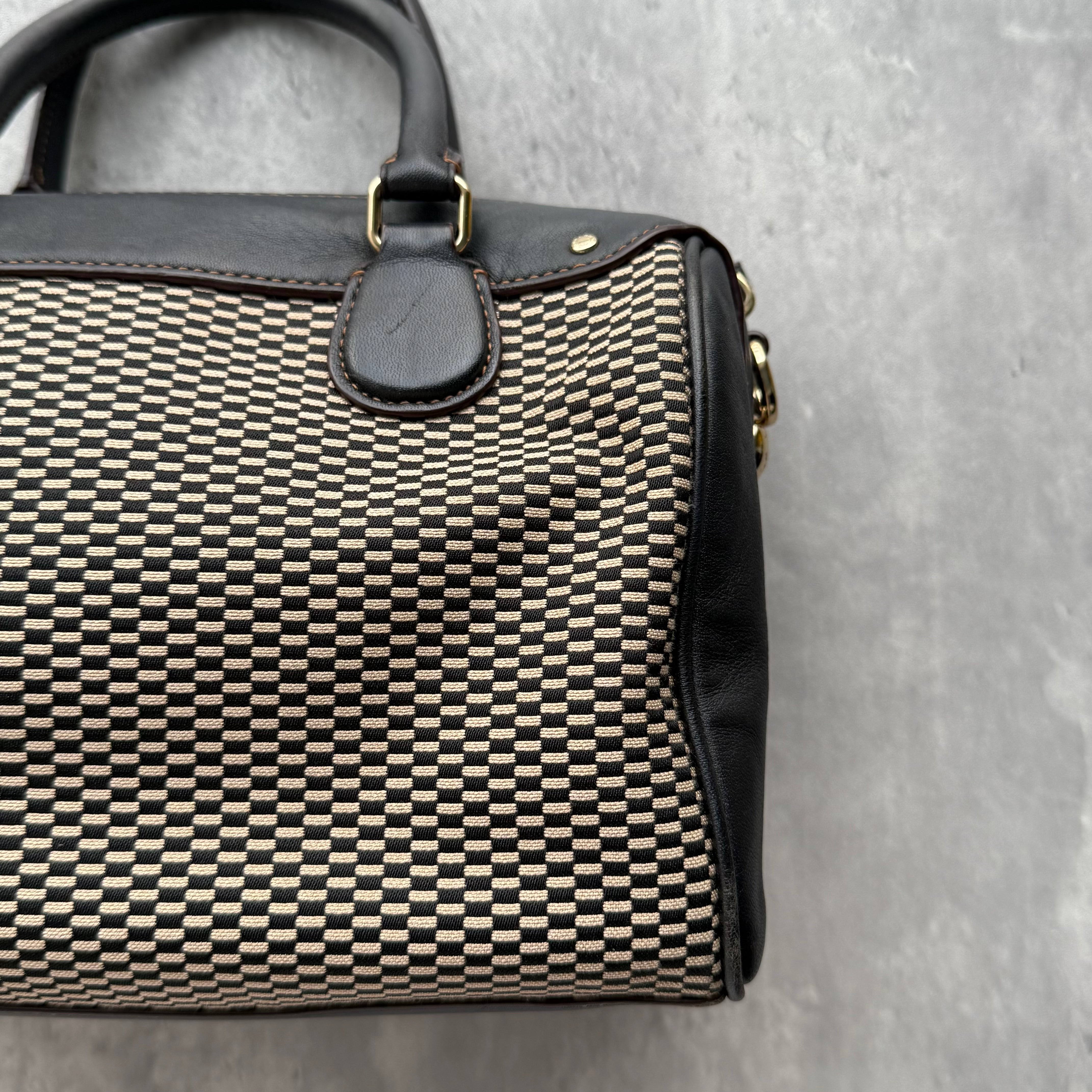 Coach Mini Bennett Satchel Handbag Black/White