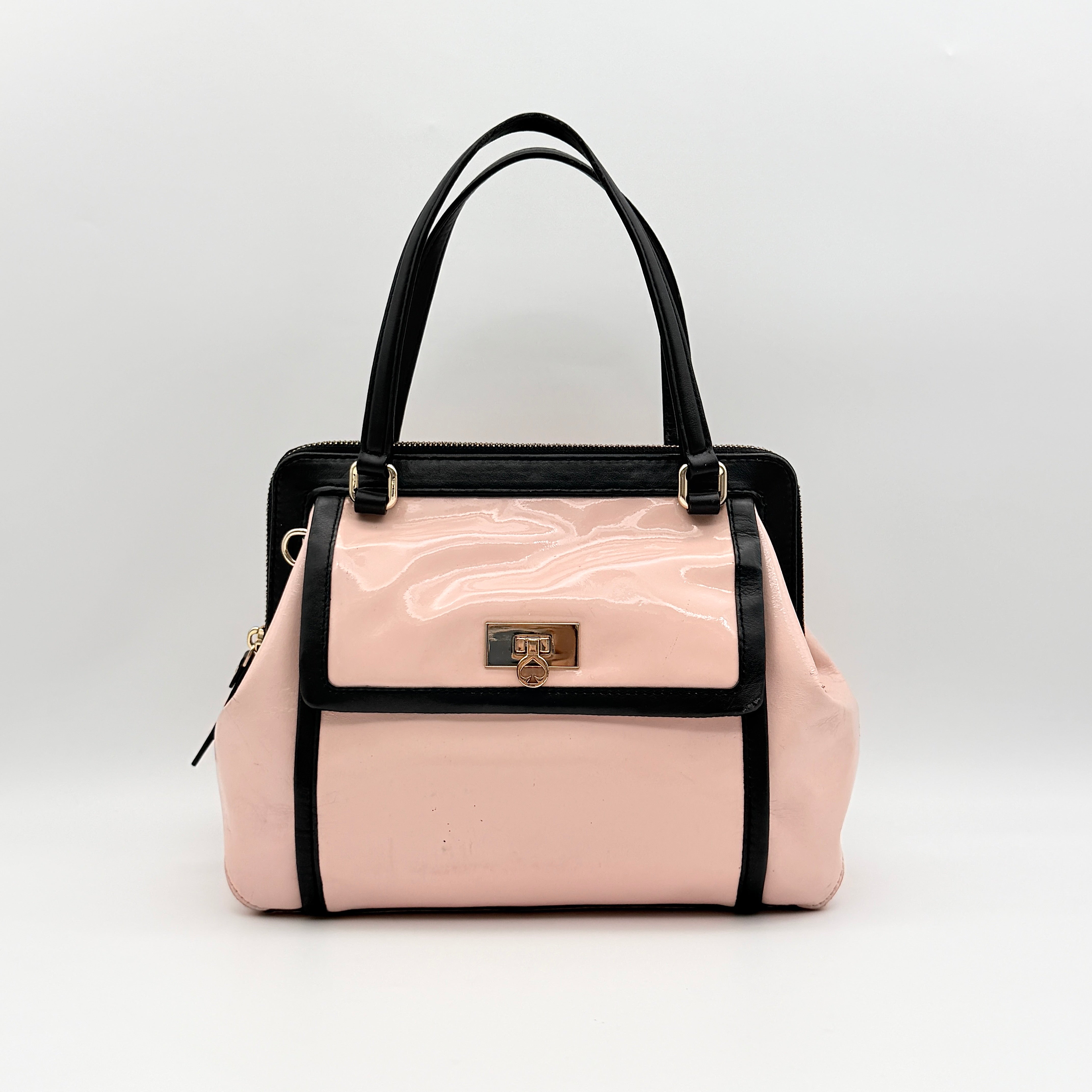 Kate Spade Patent Handbag Pink/Black