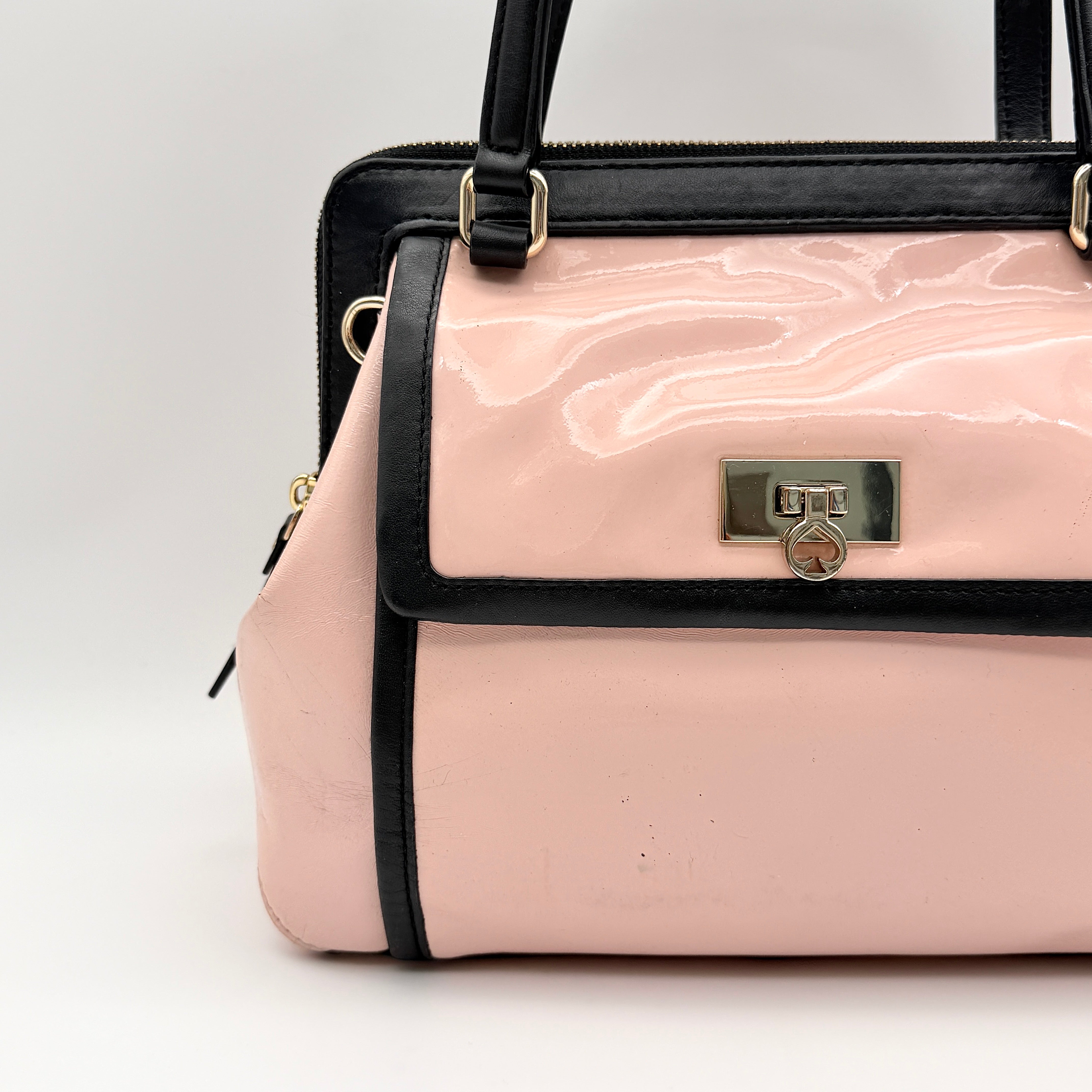 Kate Spade Patent Handbag Pink/Black