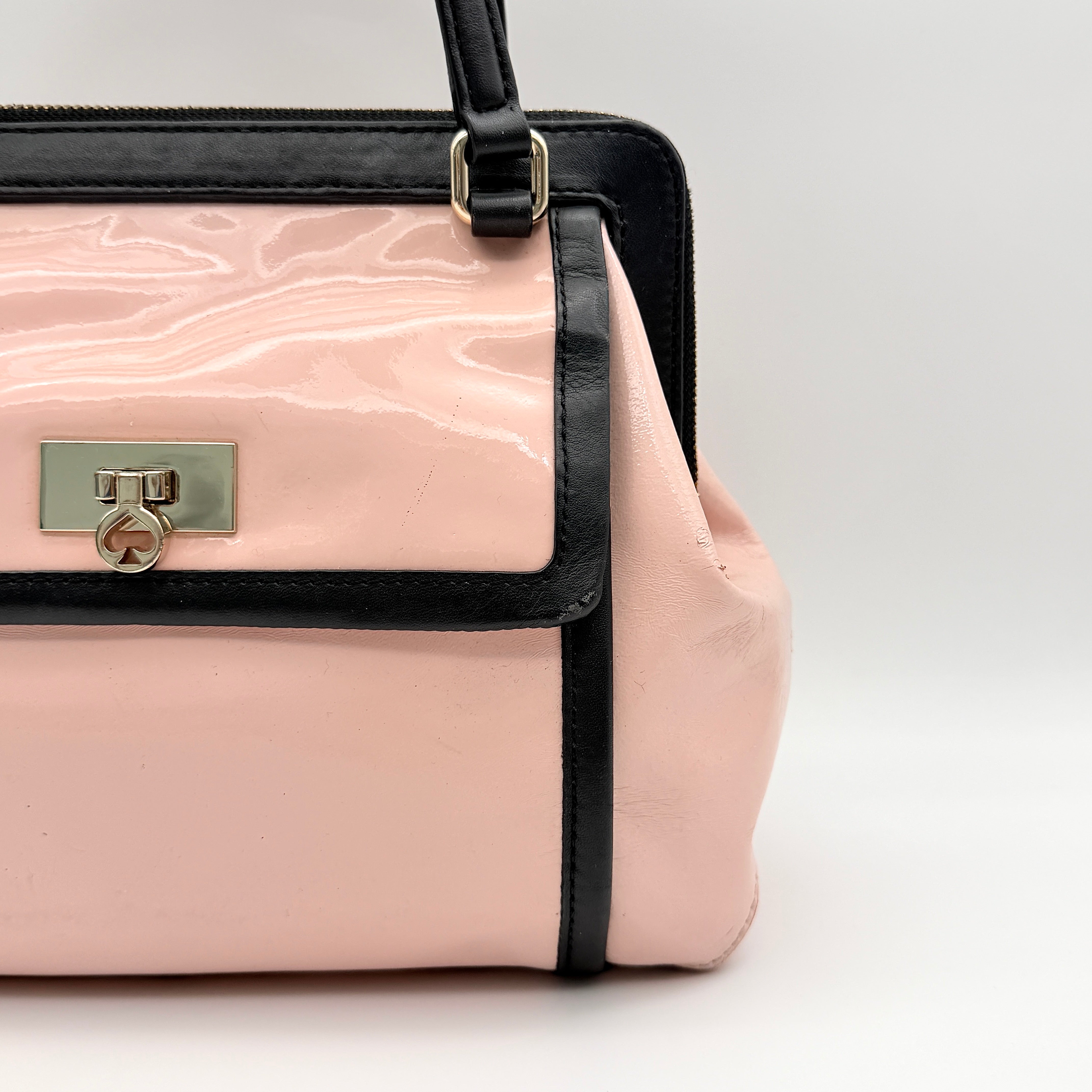 Kate Spade Patent Handbag Pink/Black
