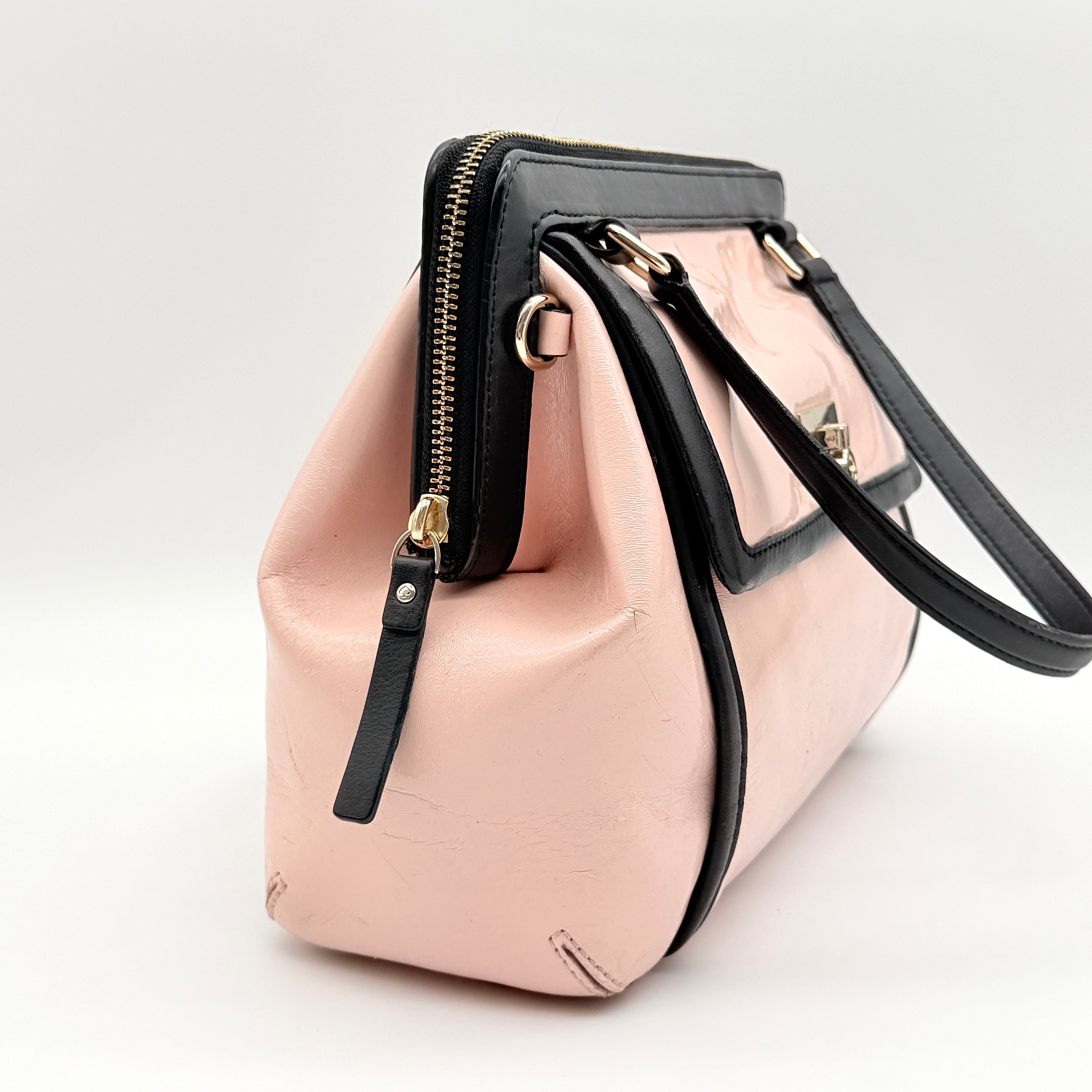 Kate Spade Patent Handbag Pink/Black