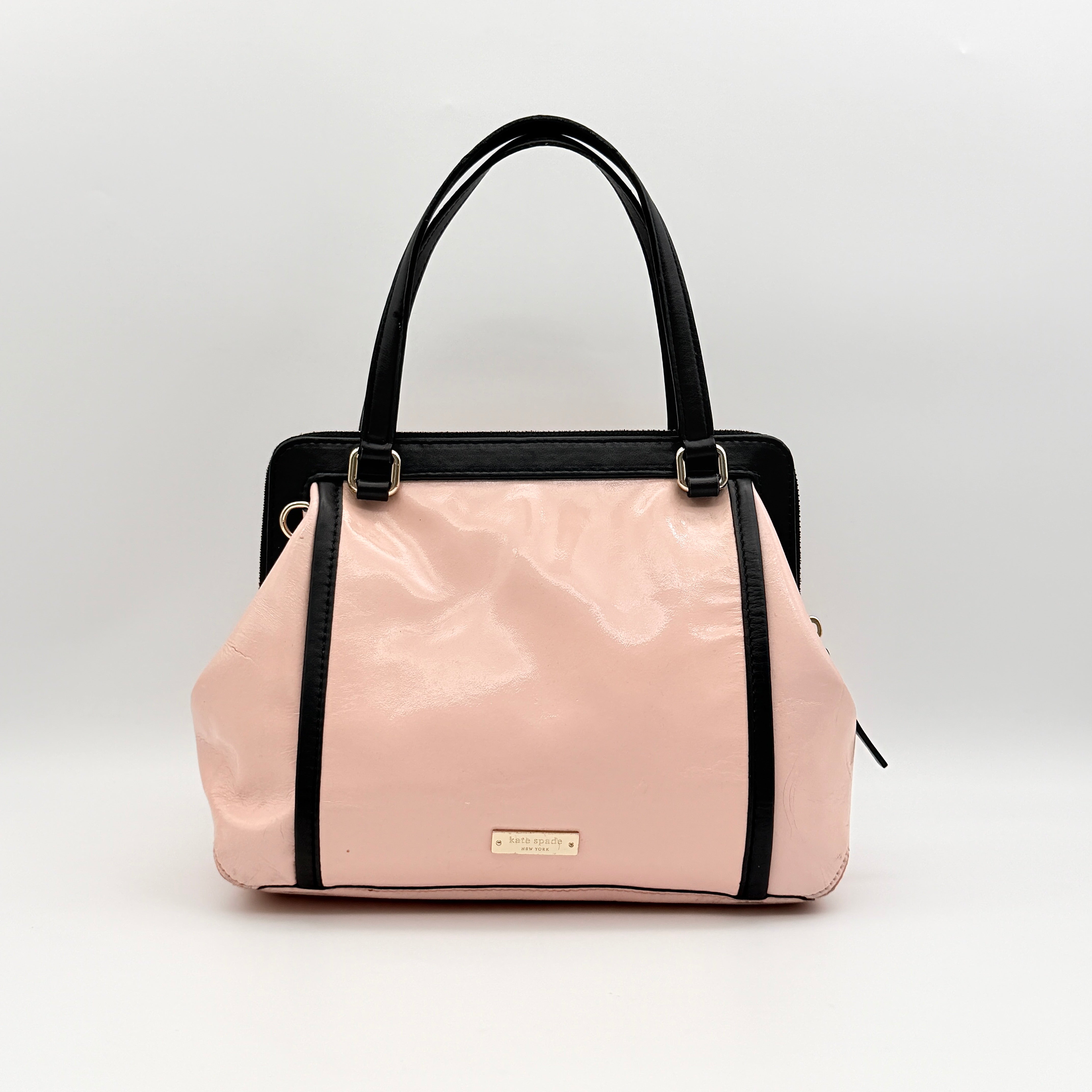 Kate Spade Patent Handbag Pink/Black