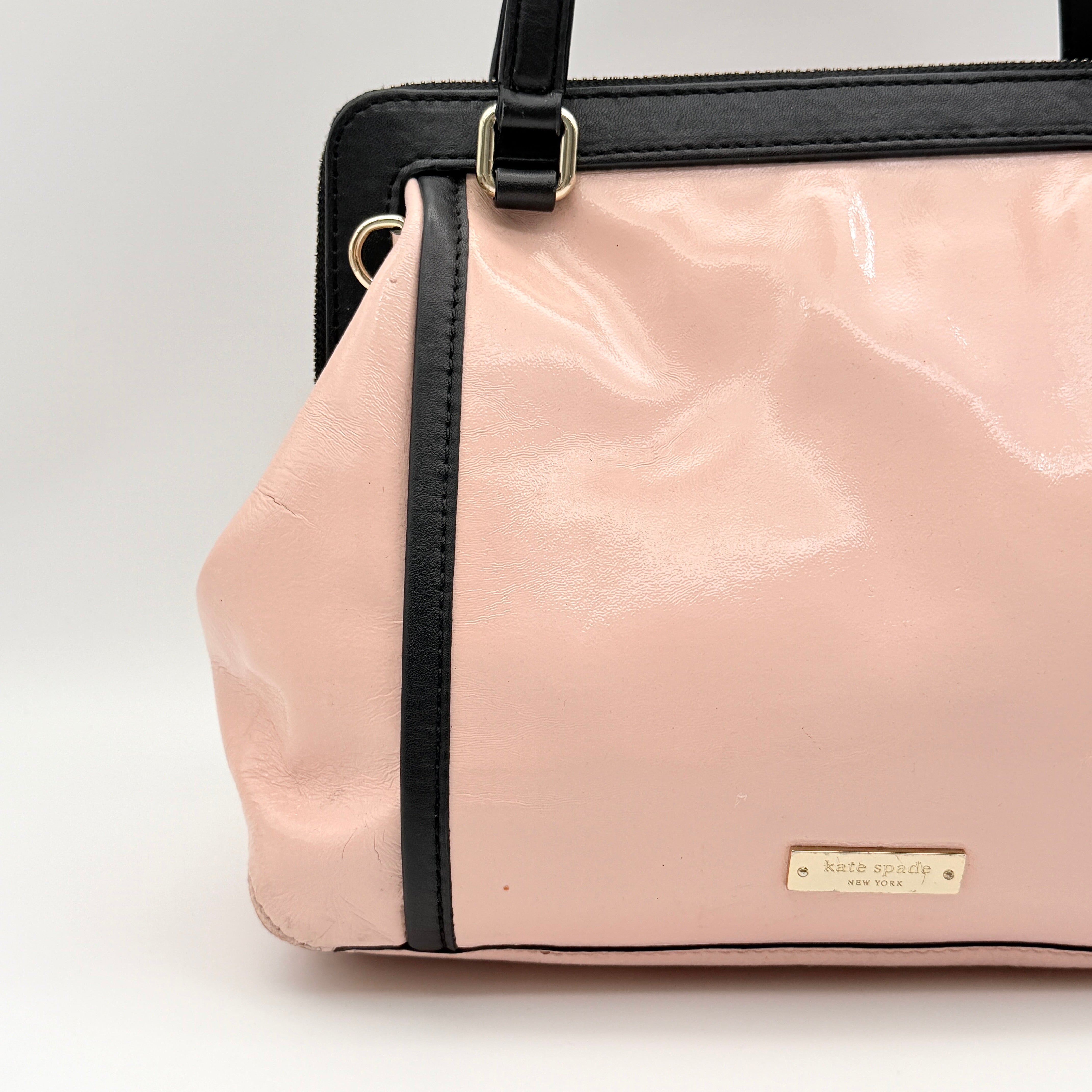 Kate Spade Patent Handbag Pink/Black