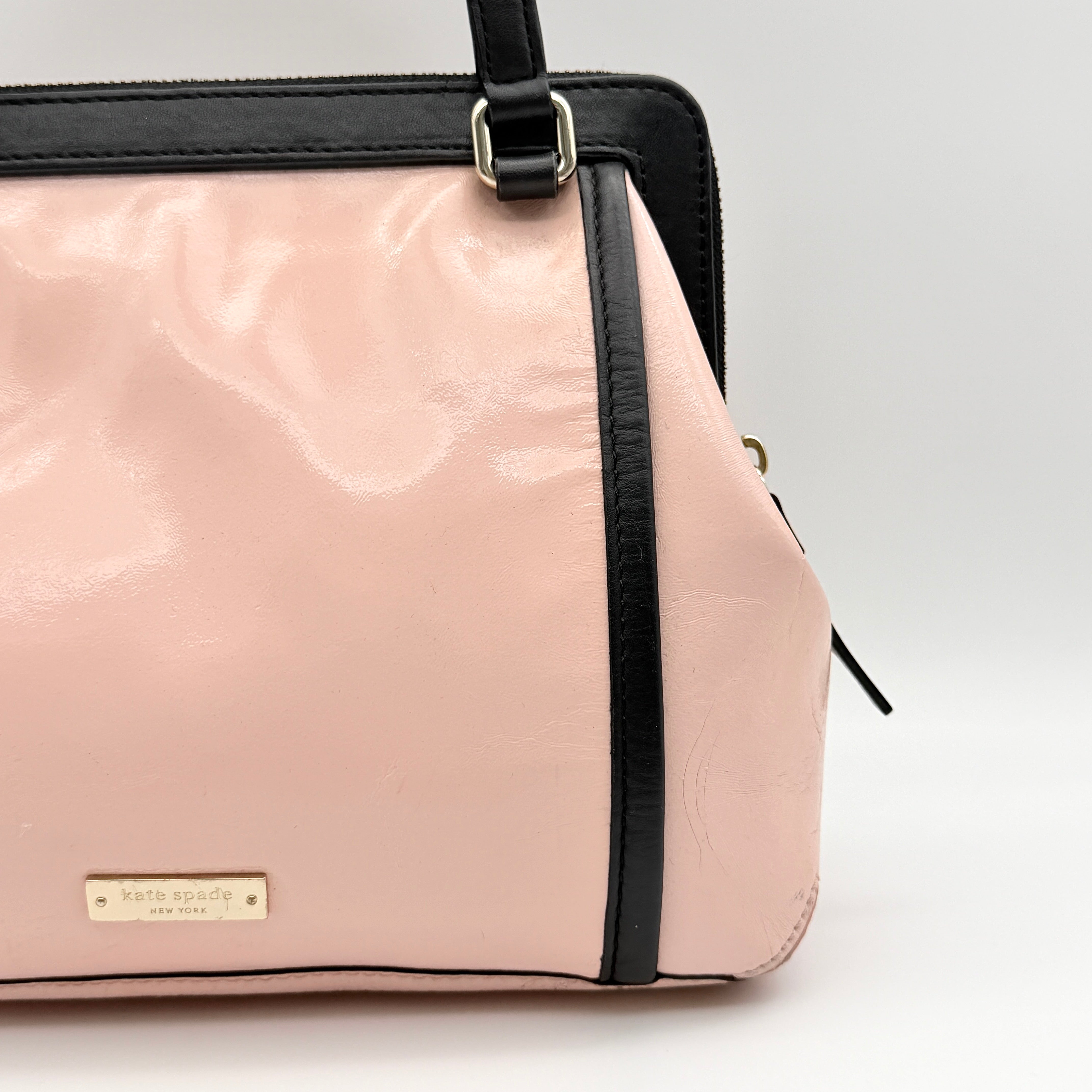 Kate Spade Patent Handbag Pink/Black