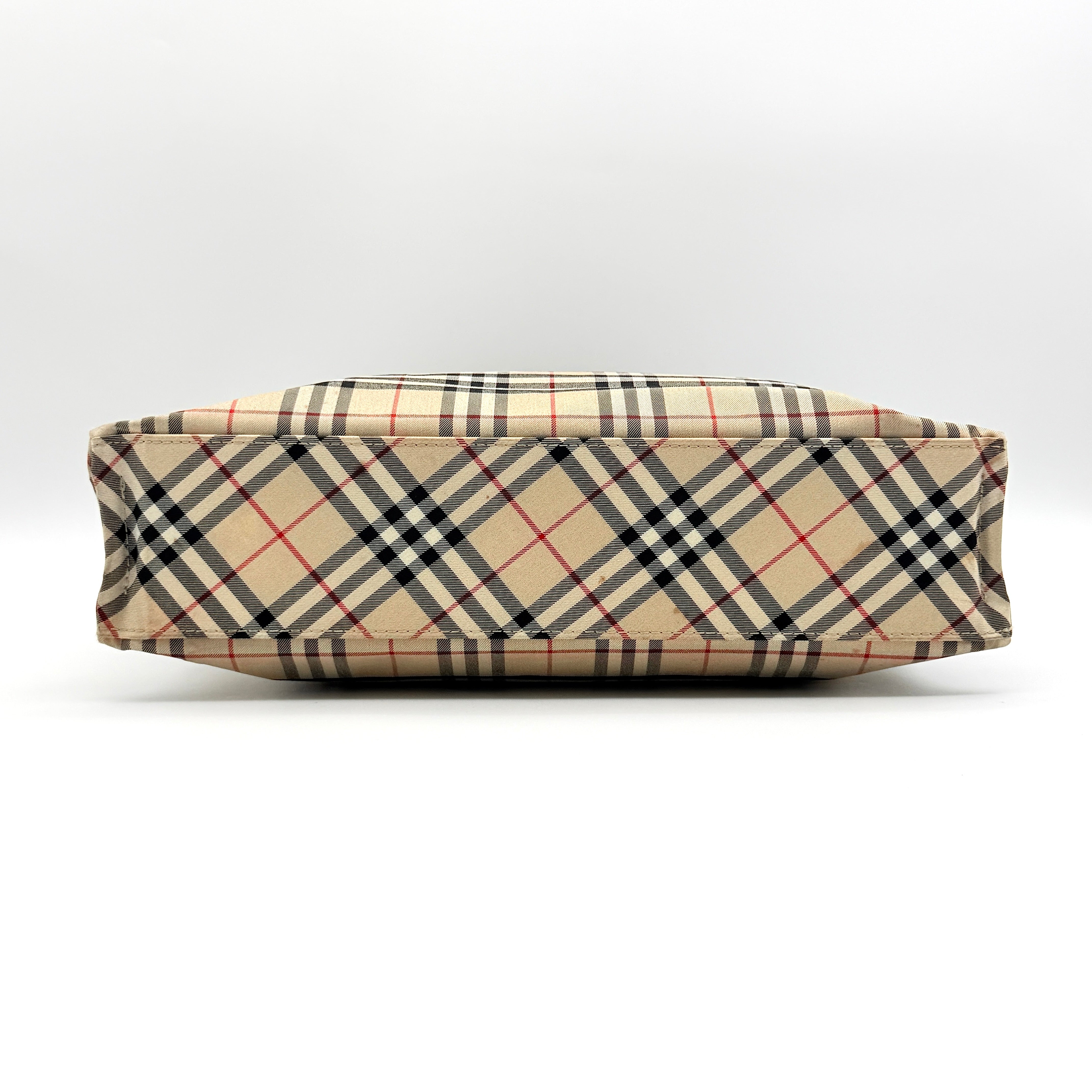 Burberry Blue Label Nova Check Tote Bag Beige