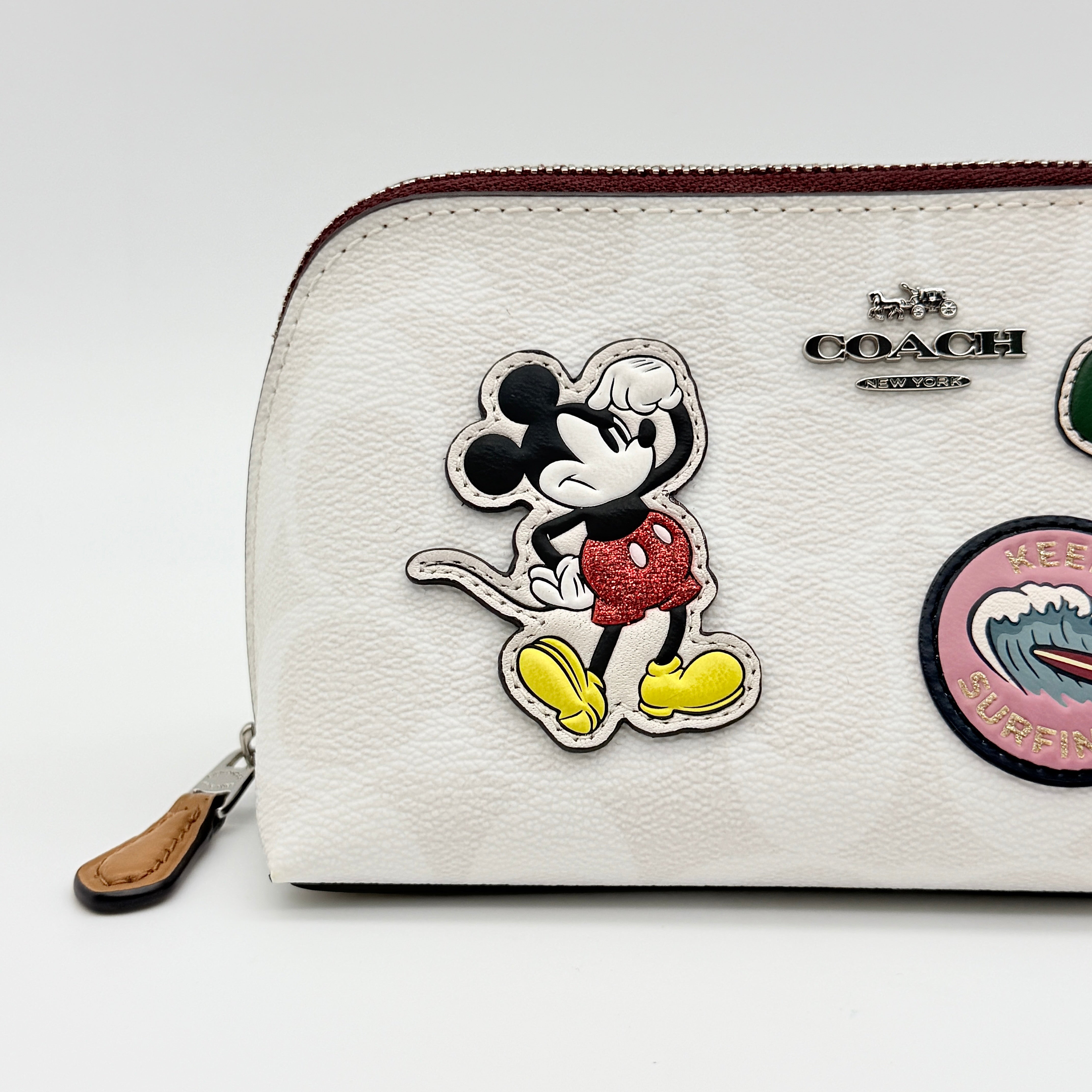Coach x Disney Patch Pouch White