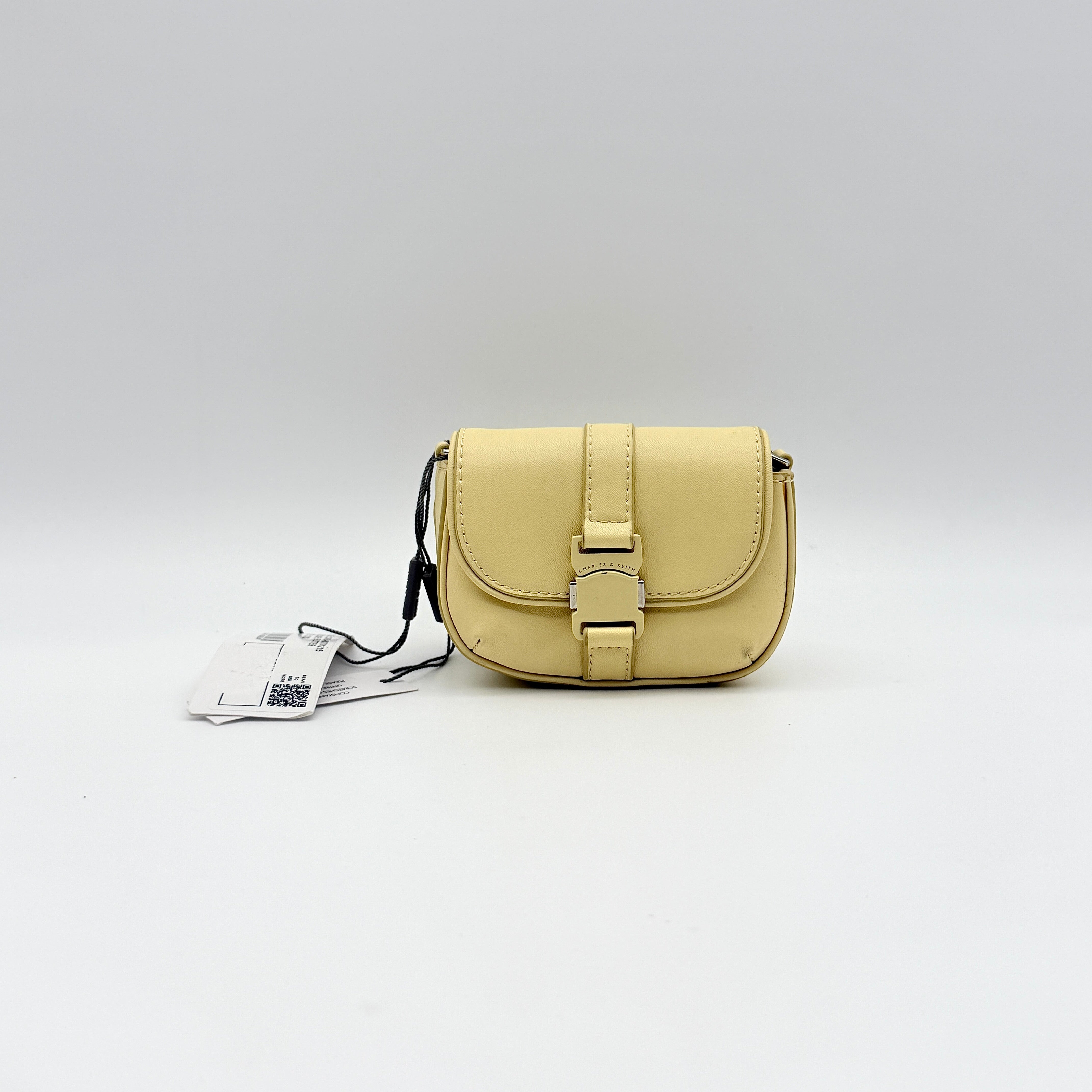 Charles & Keith Zetta Belt Buckle Mini Bag Yellow