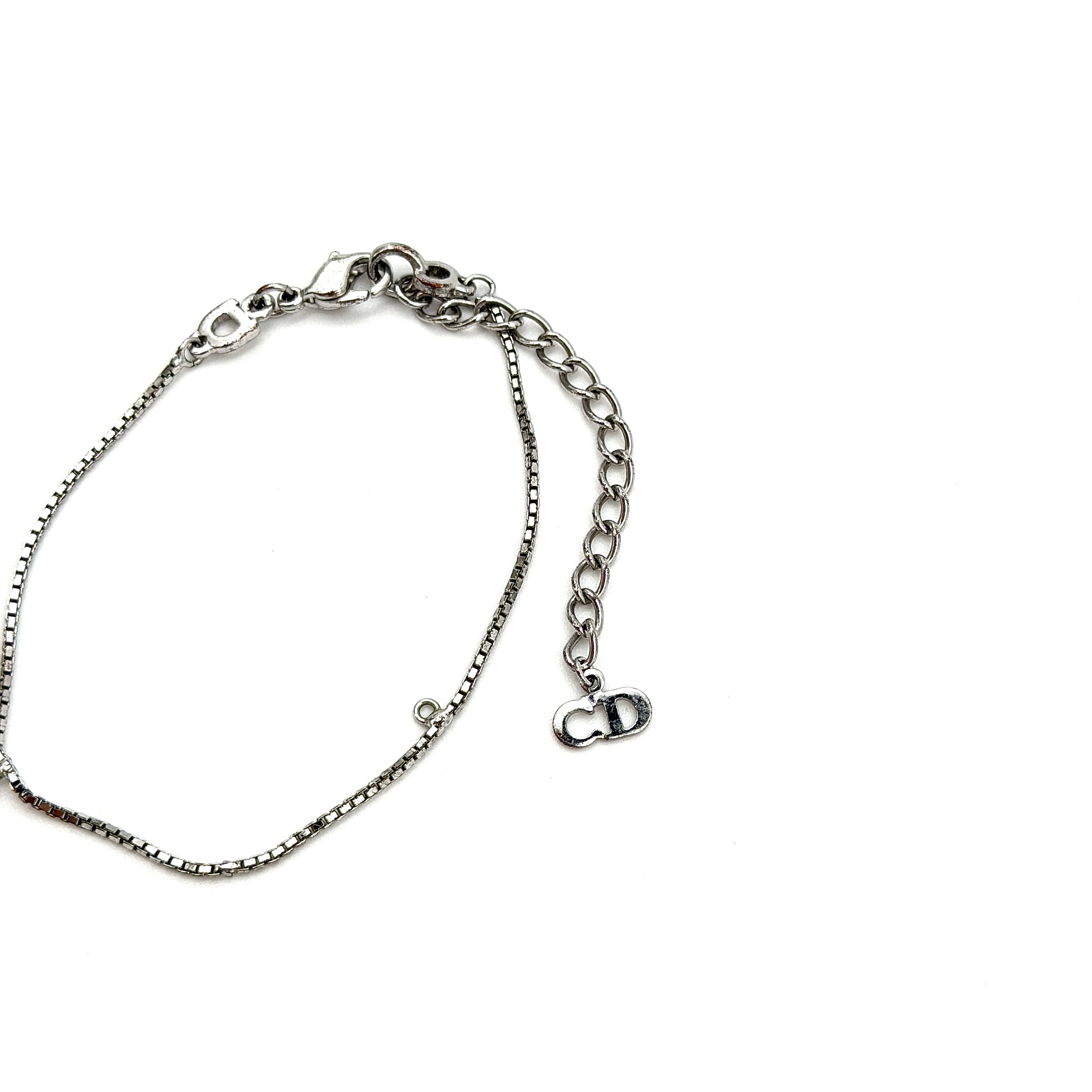 Dior Logo Bracelet Silver