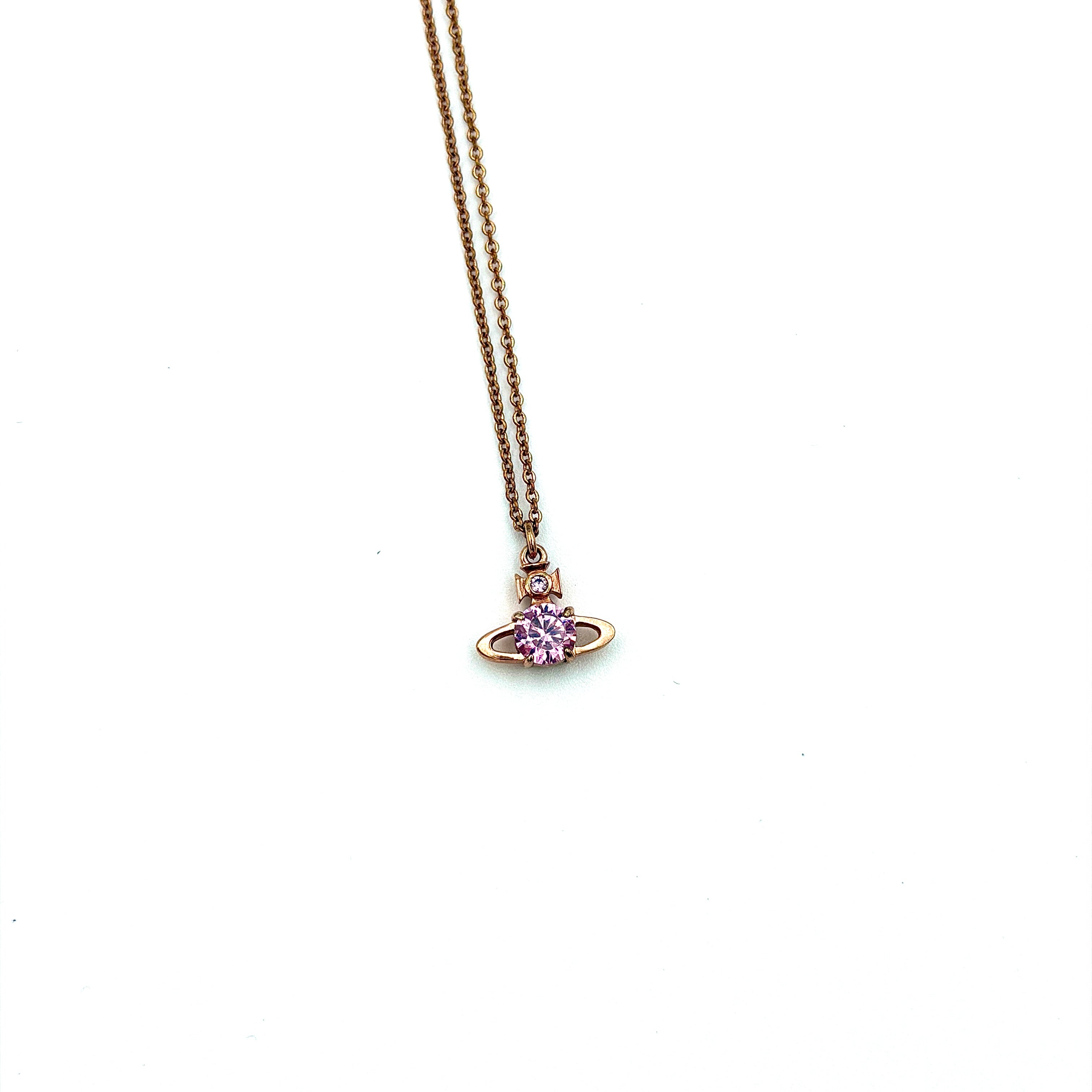 Vivienne Westwood Orb Reina Necklace Rose Gold