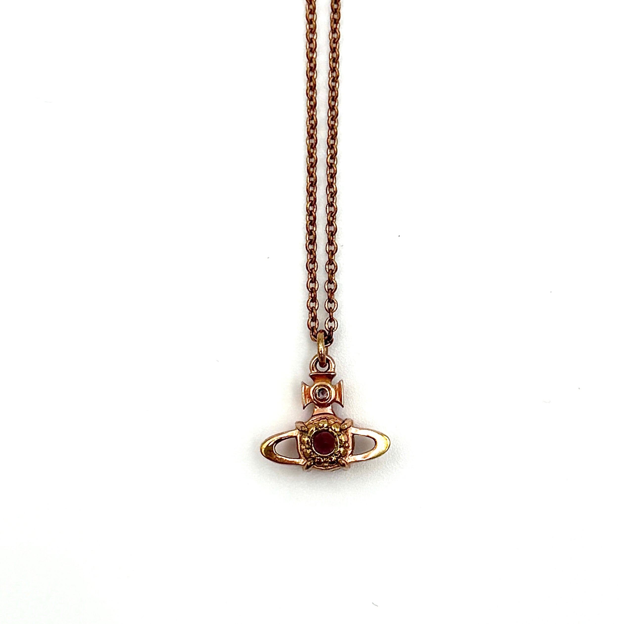 Vivienne Westwood Orb Reina Necklace Rose Gold