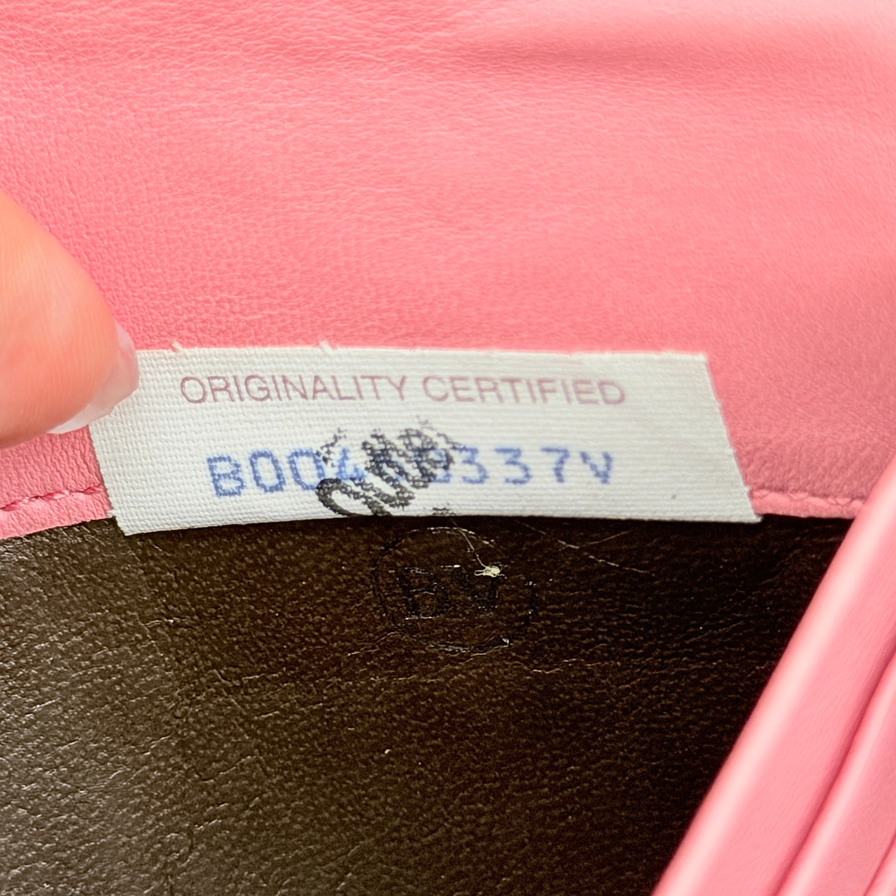 Bottega Veneta Intrecciato Long Wallet Pink