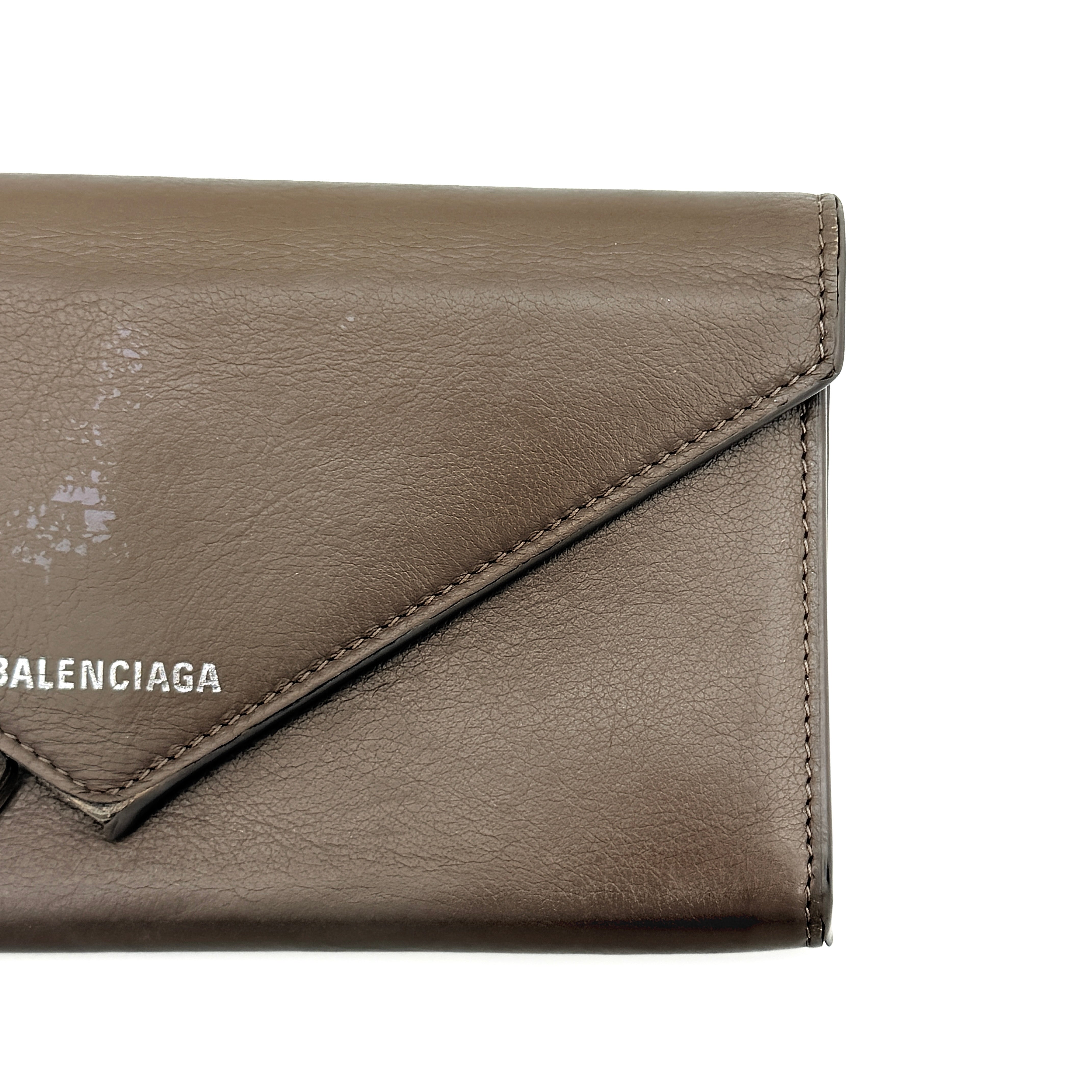 Balenciaga Papier Long Wallet Brown