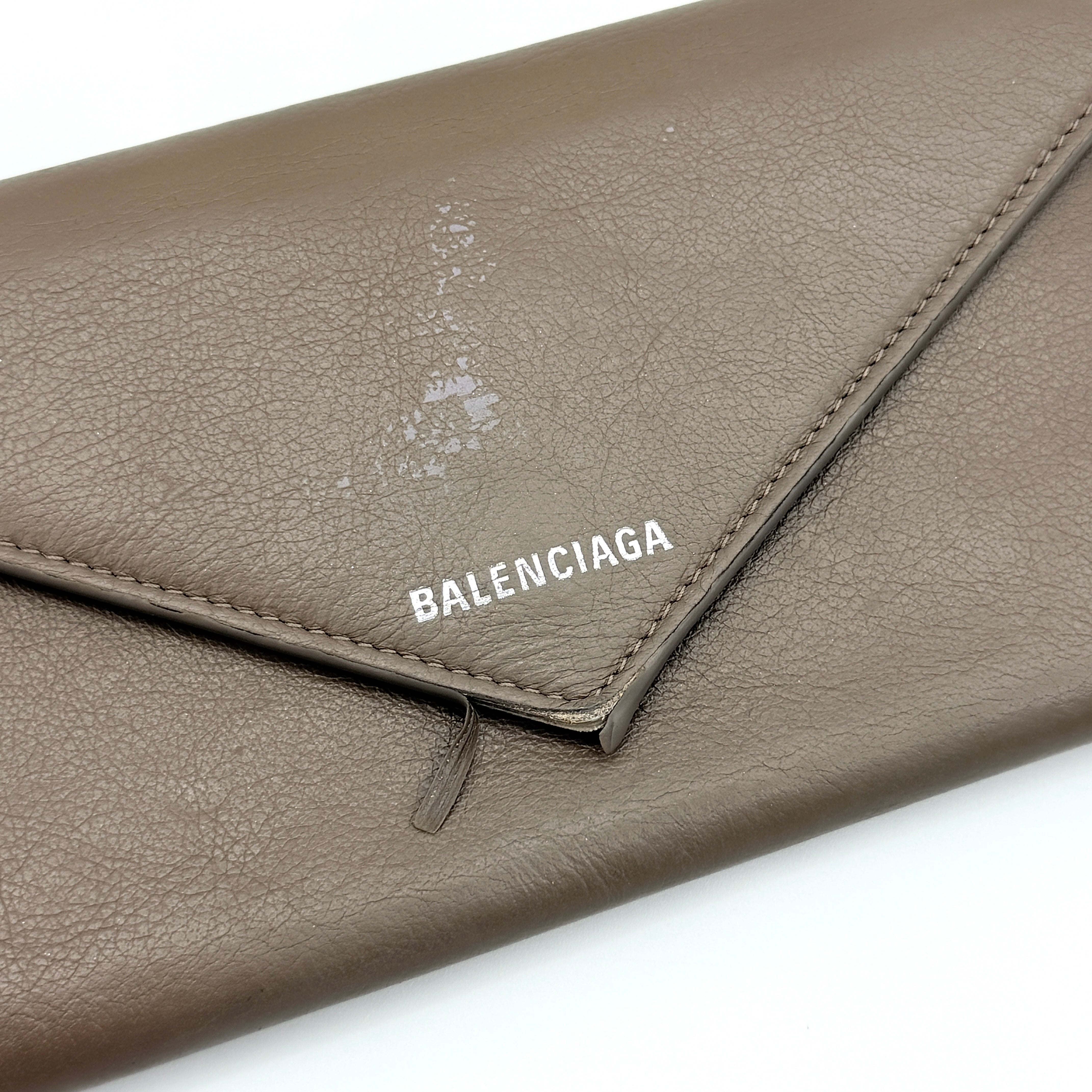 Balenciaga Papier Long Wallet Brown