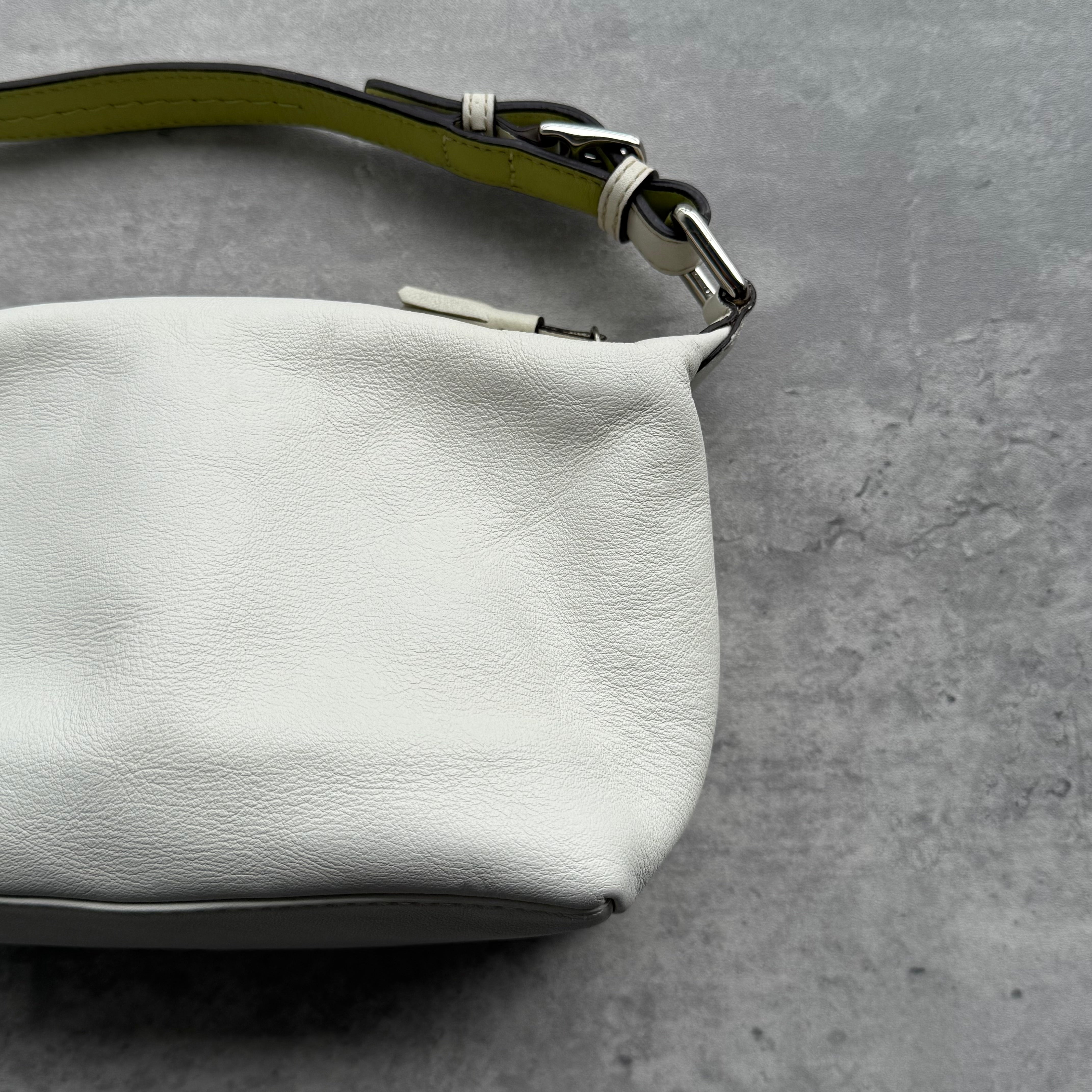 Coach Signature Stripe Mini Hobo ShoulderBag Green/White