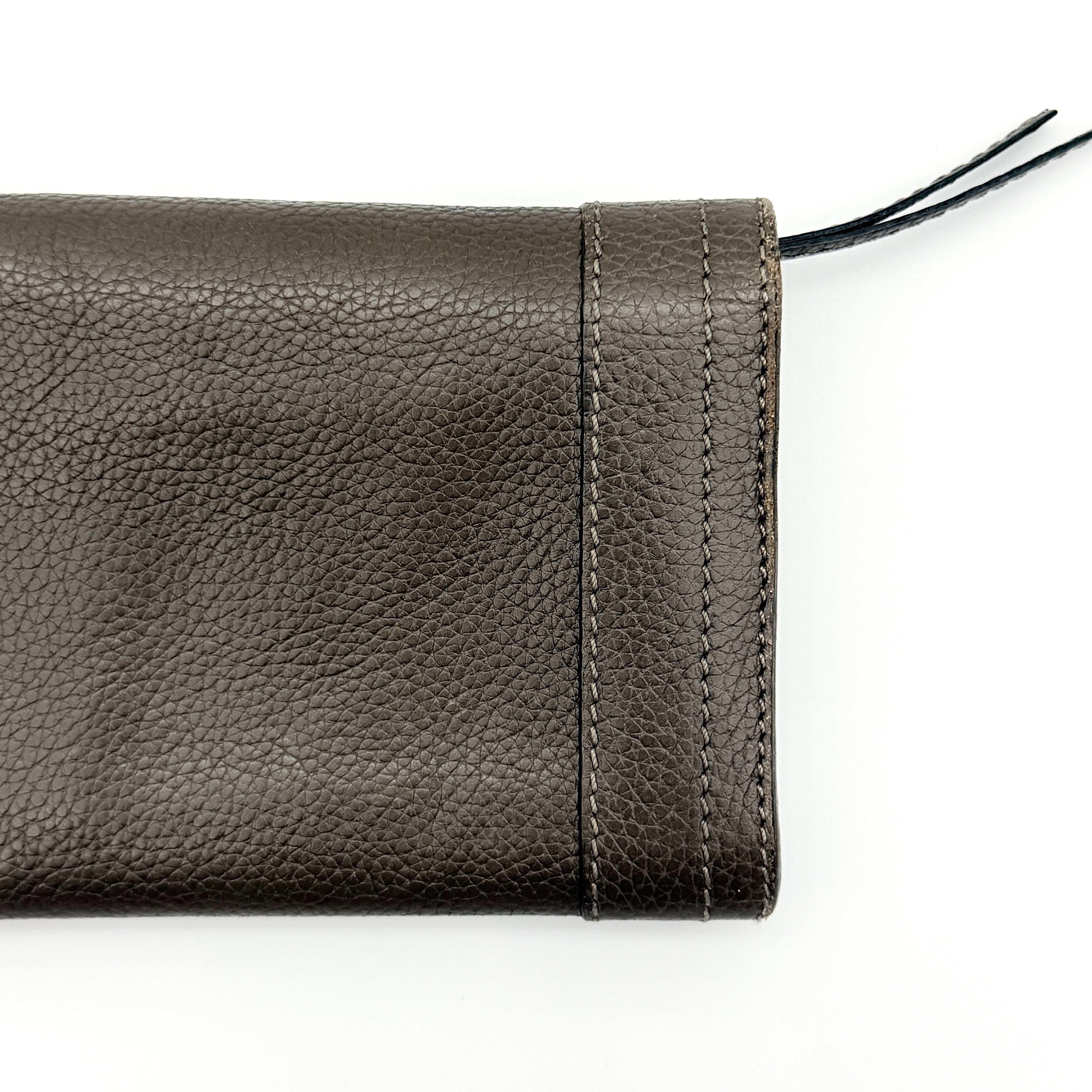 Chloe Paraty Leather Long Wallet Grey