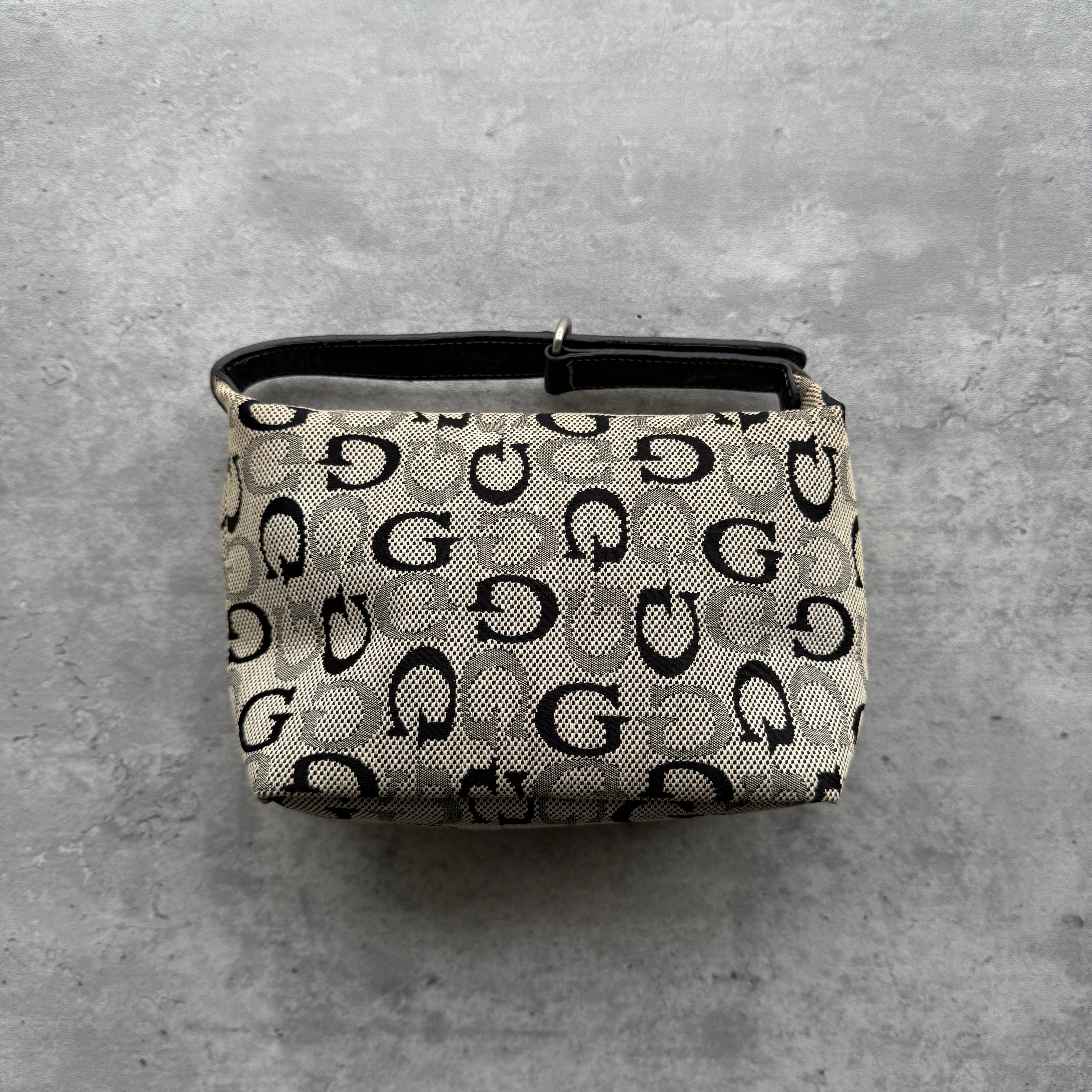 Guess Y2K Monogram Mini Hobo ShoulderBag Grey/Black