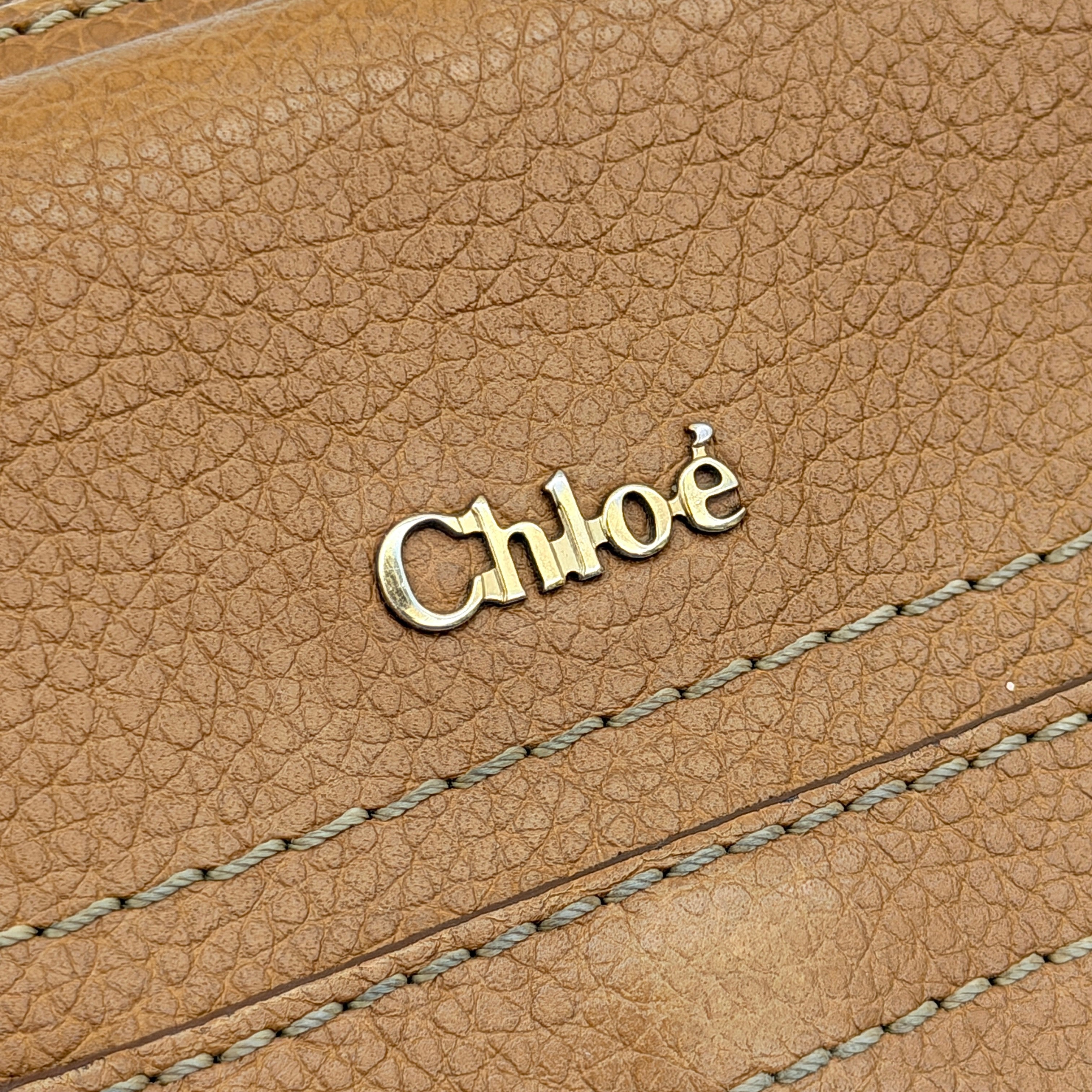 Chloe Paraty Zip Around Long Wallet Brown