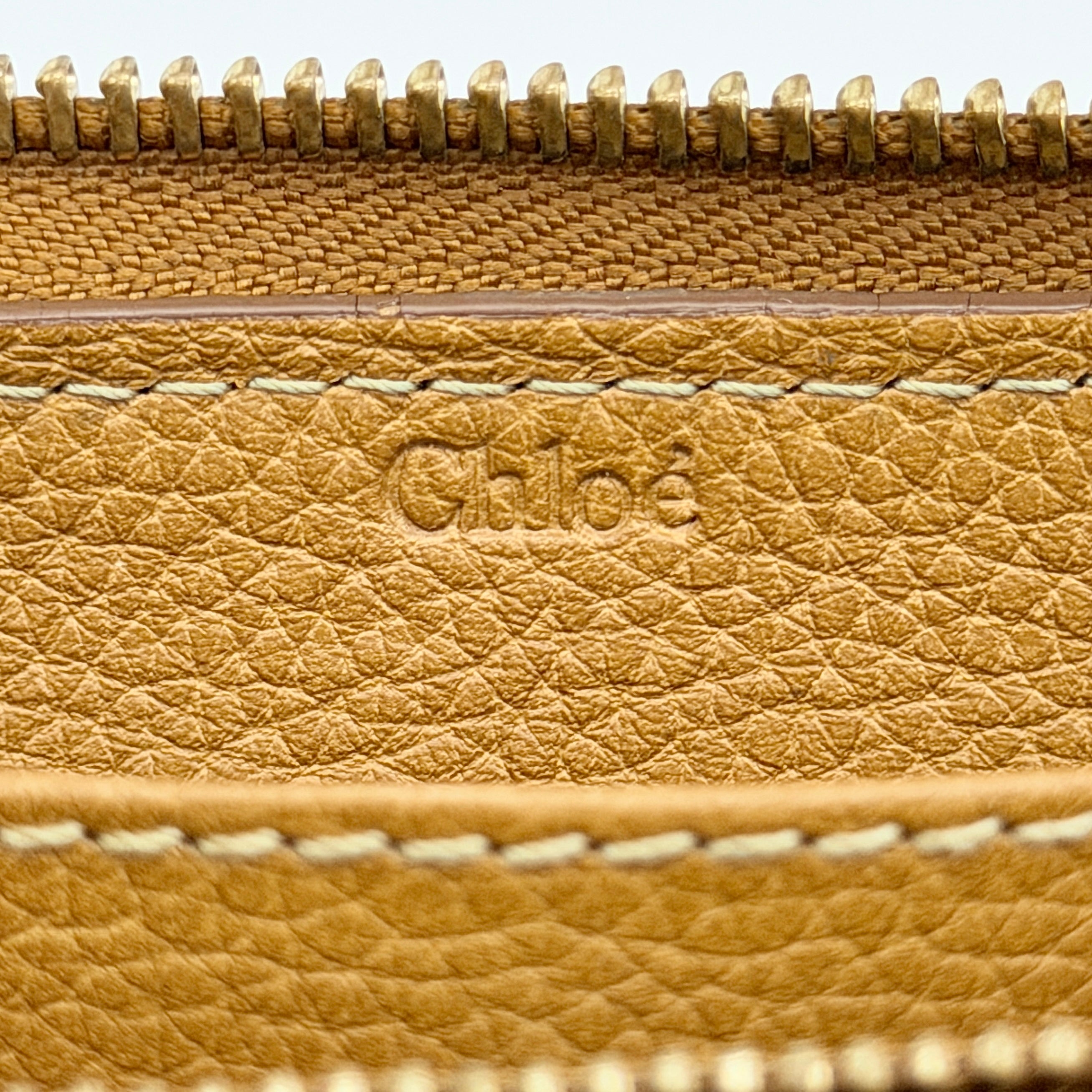 Chloe Paraty Zip Around Long Wallet Brown
