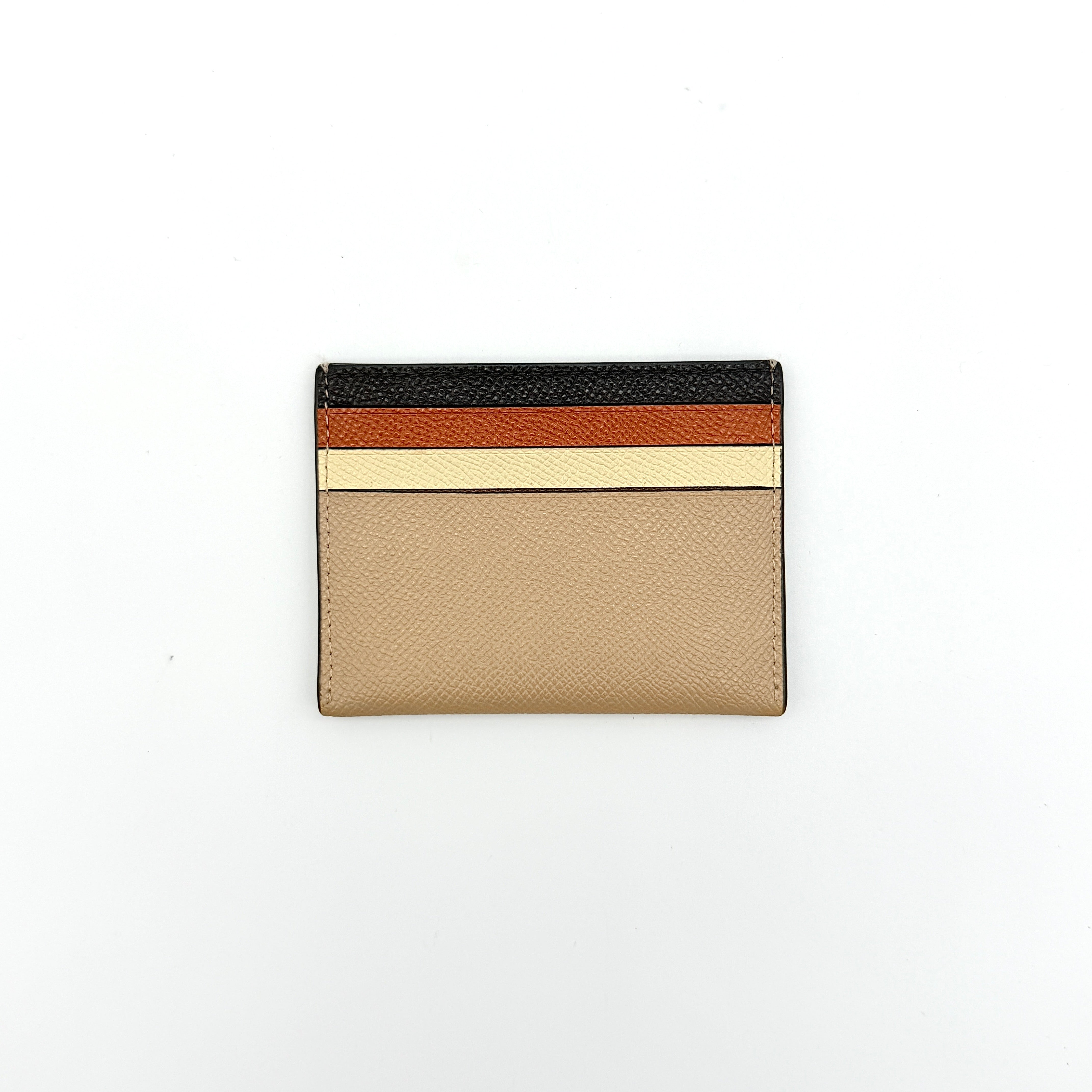 Coach Slim ID Colorblock Card Case Multi