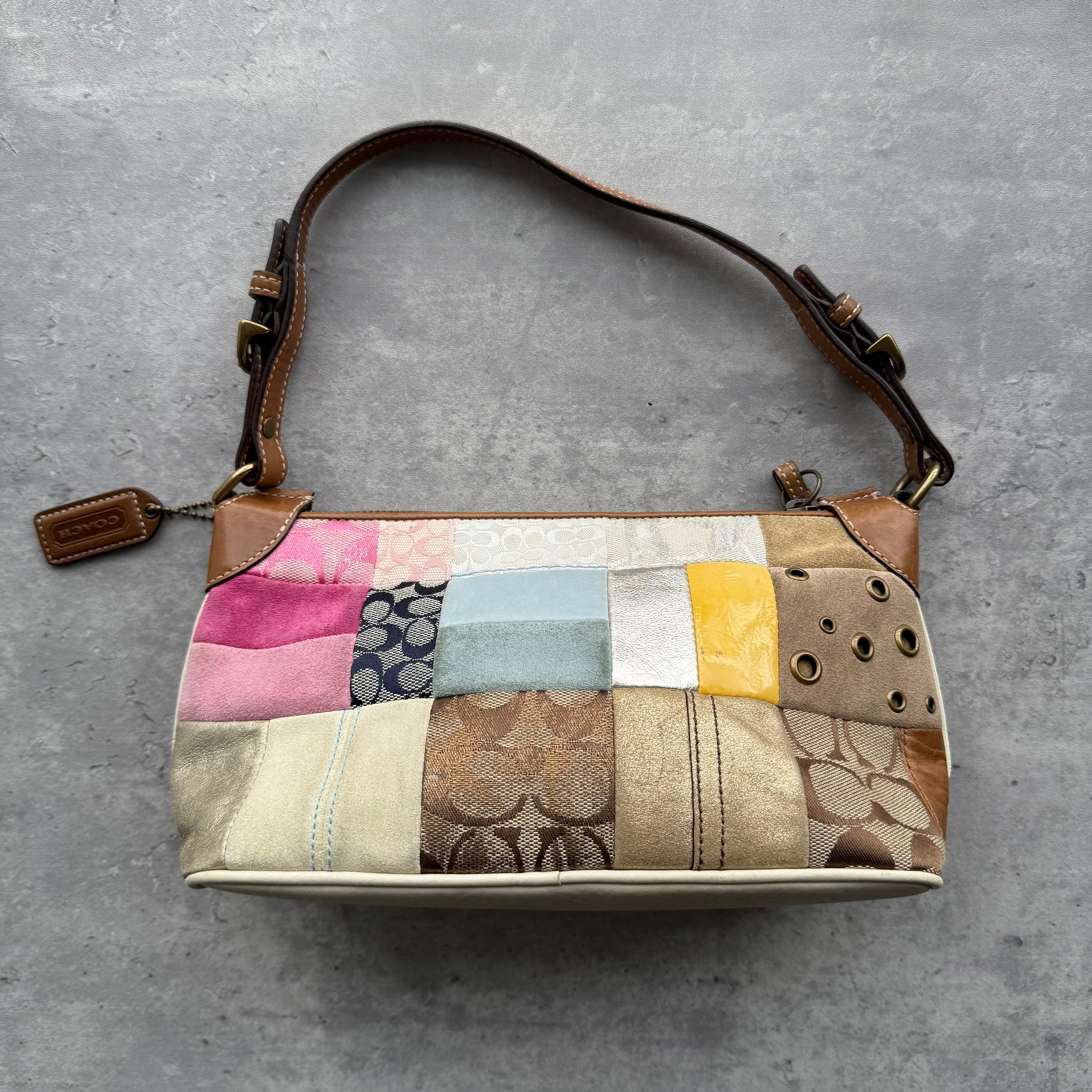 Coach Y2K Patchwork Demi Hobo ShoulderBag Multicolor