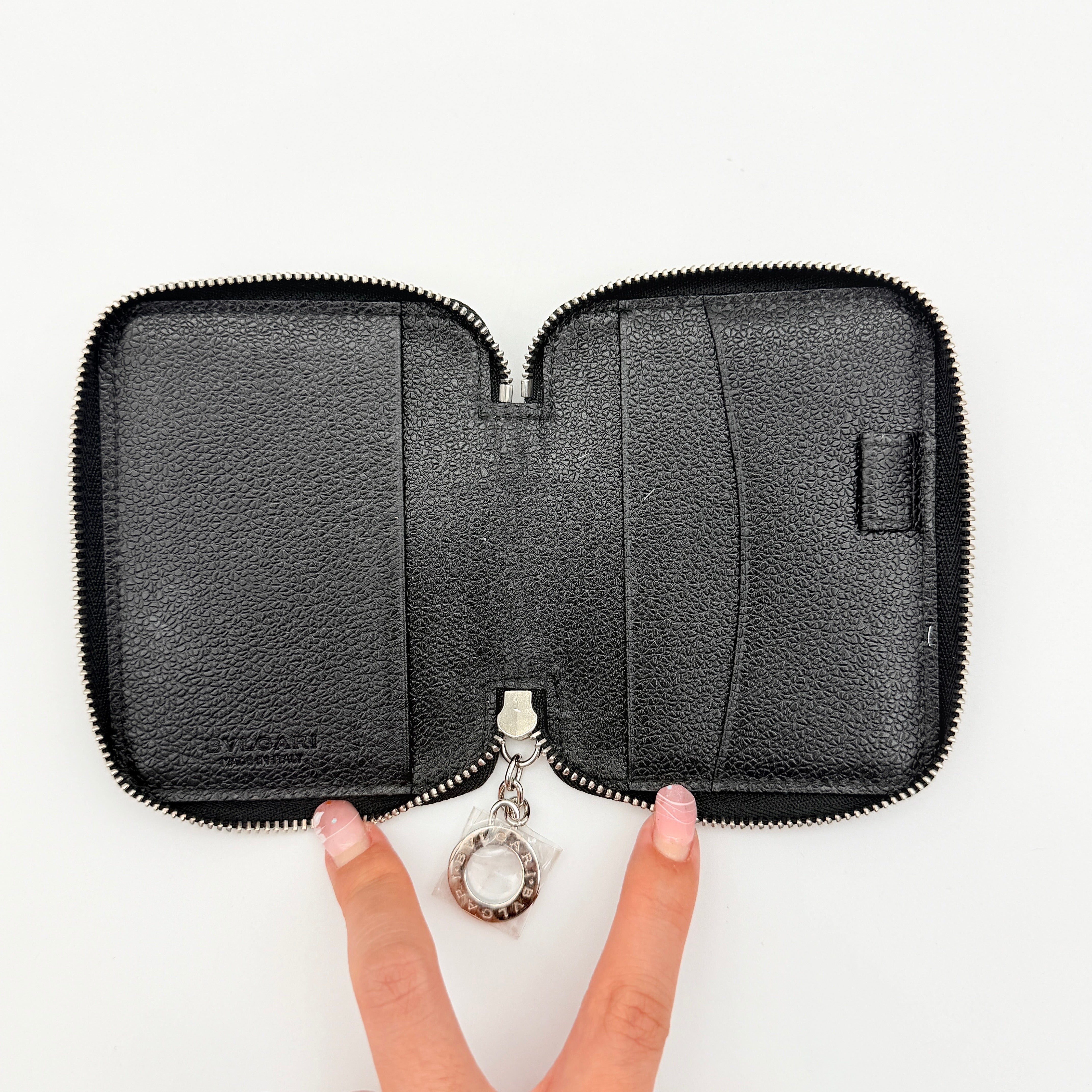 Bvlgari Monogram Notebook Organizer Wallet Black