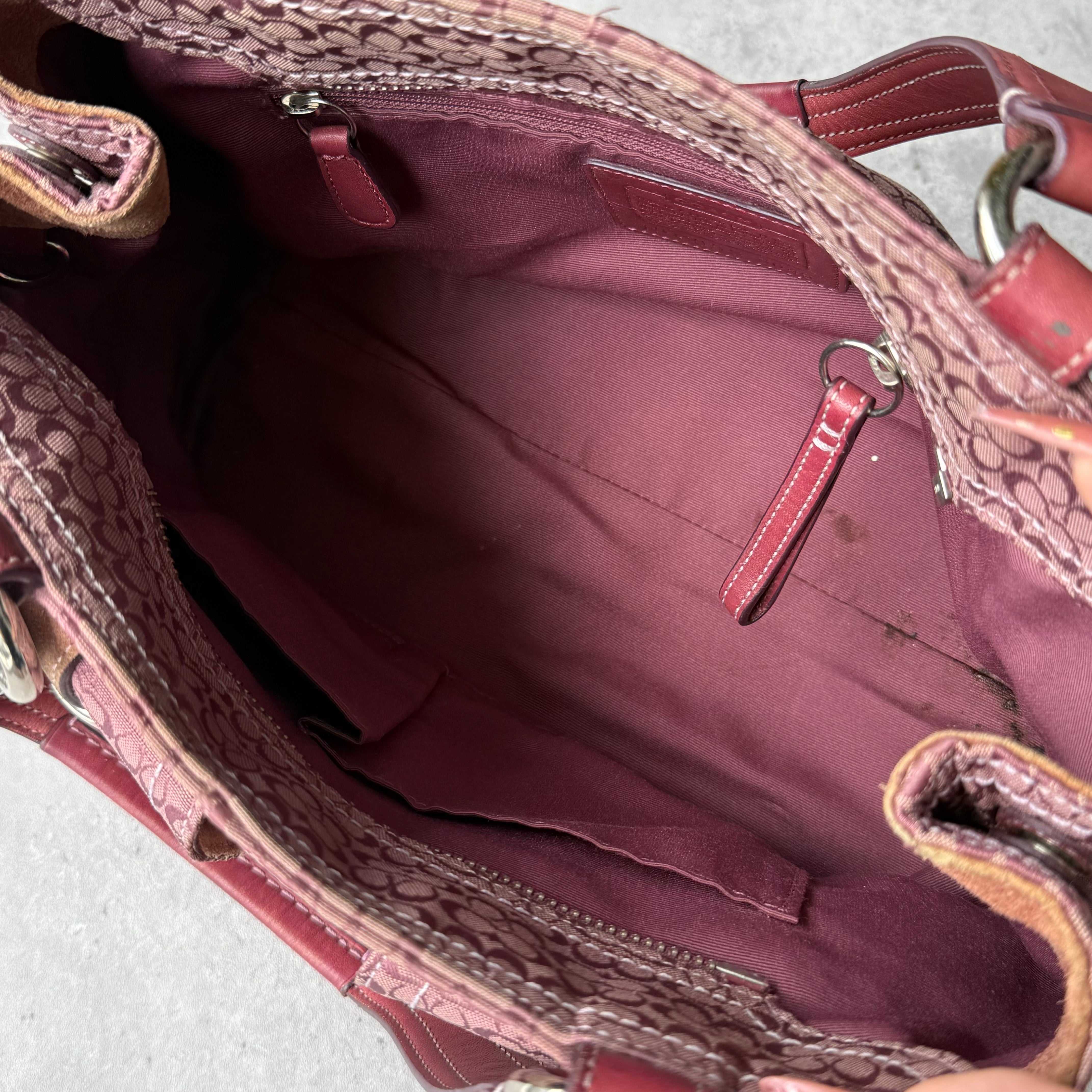 Coach Y2K Soho Double Mini Buckle Pocket HandBag Purple