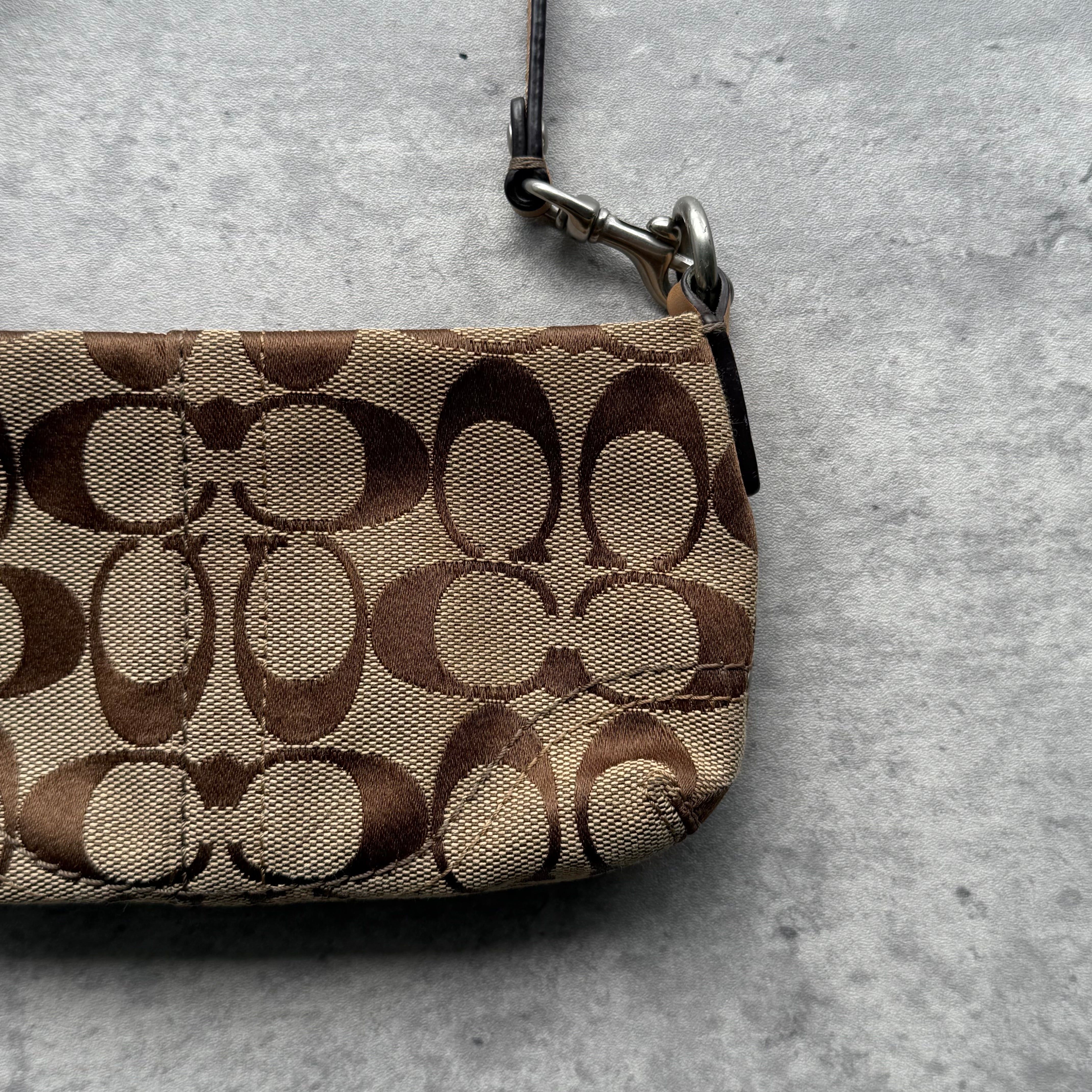 Coach Signature Canvas Mini Bag Beige