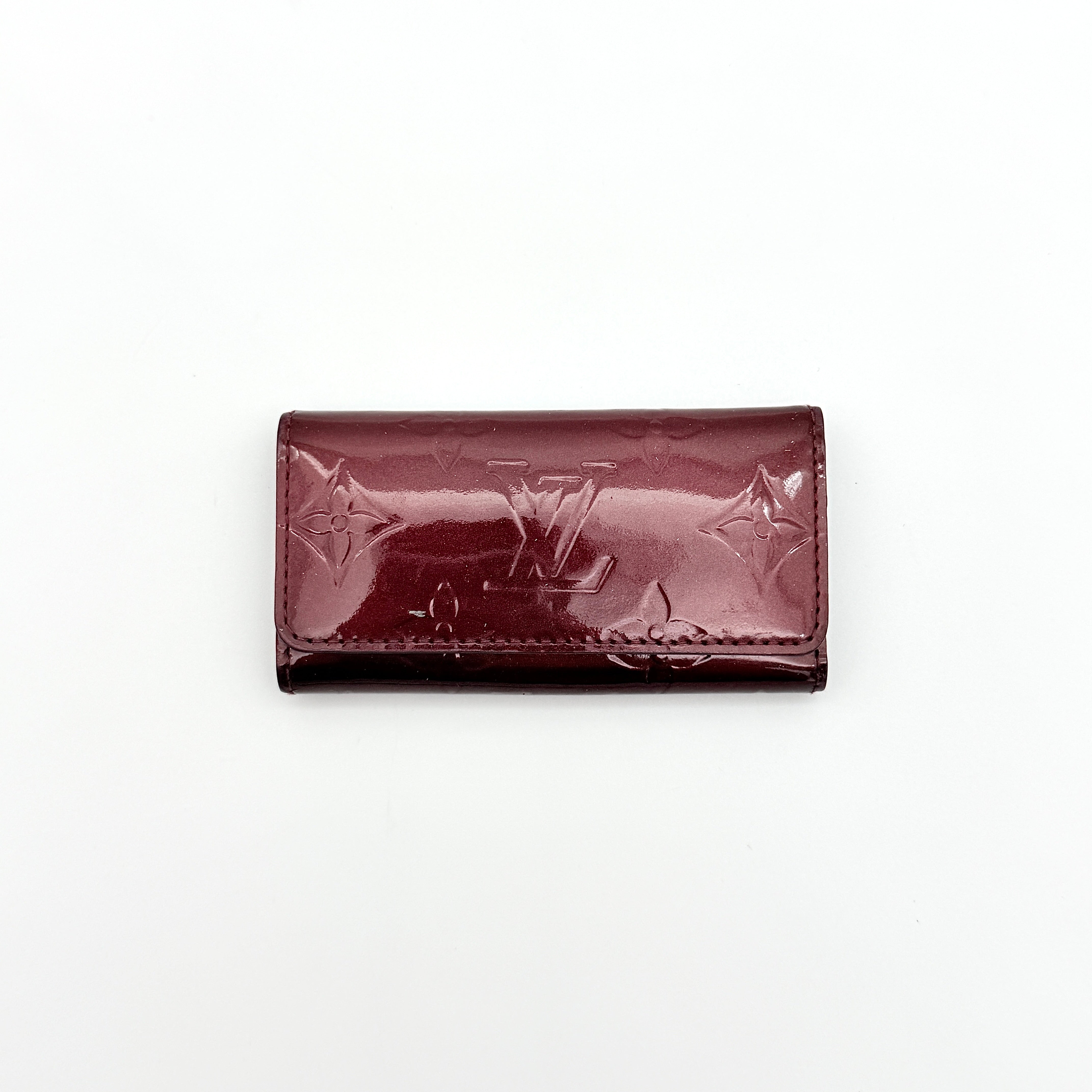 Louis Vuitton Monogram Vernis Key Holder Burgundy