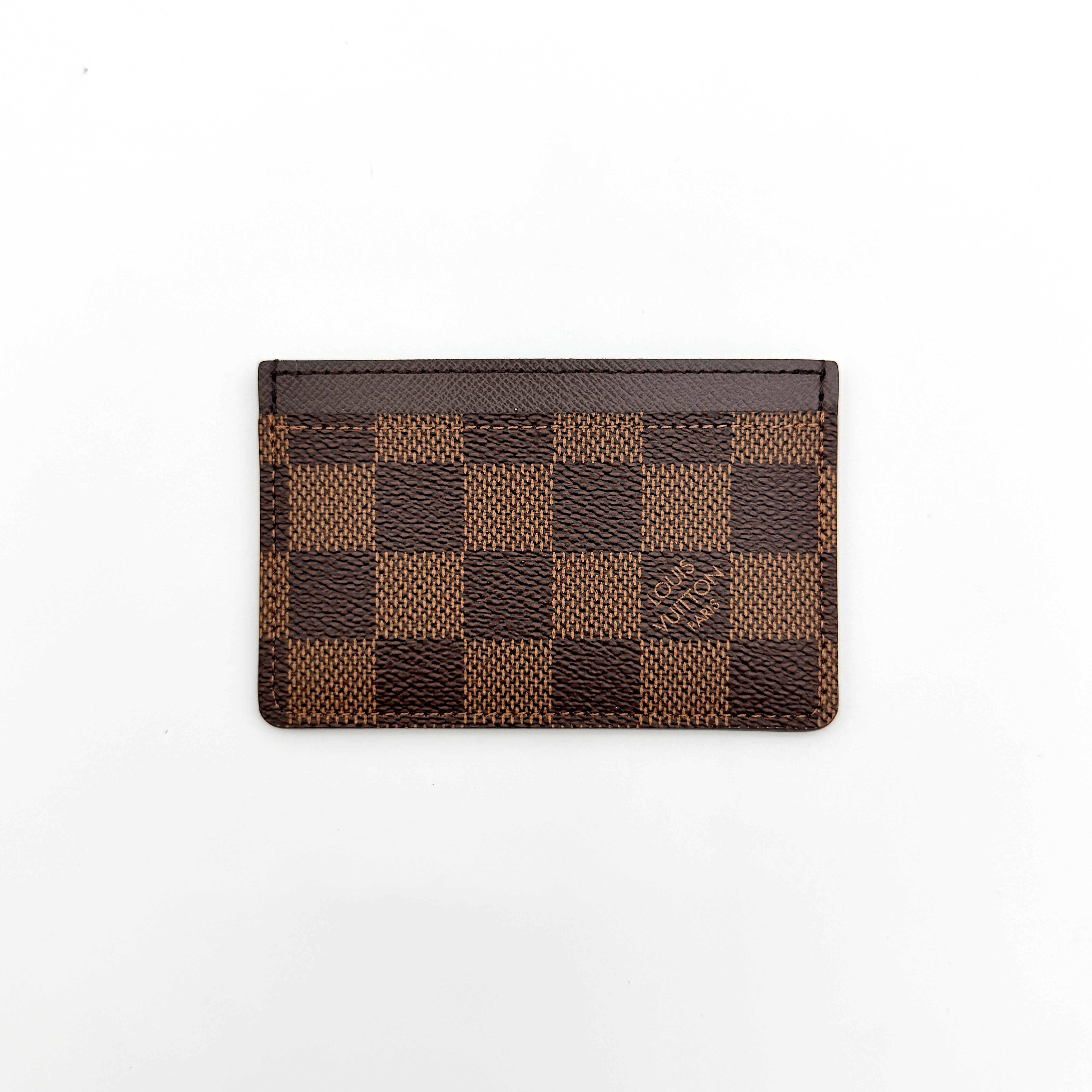 Louis Vuitton Damier Ebene Card Holder Brown