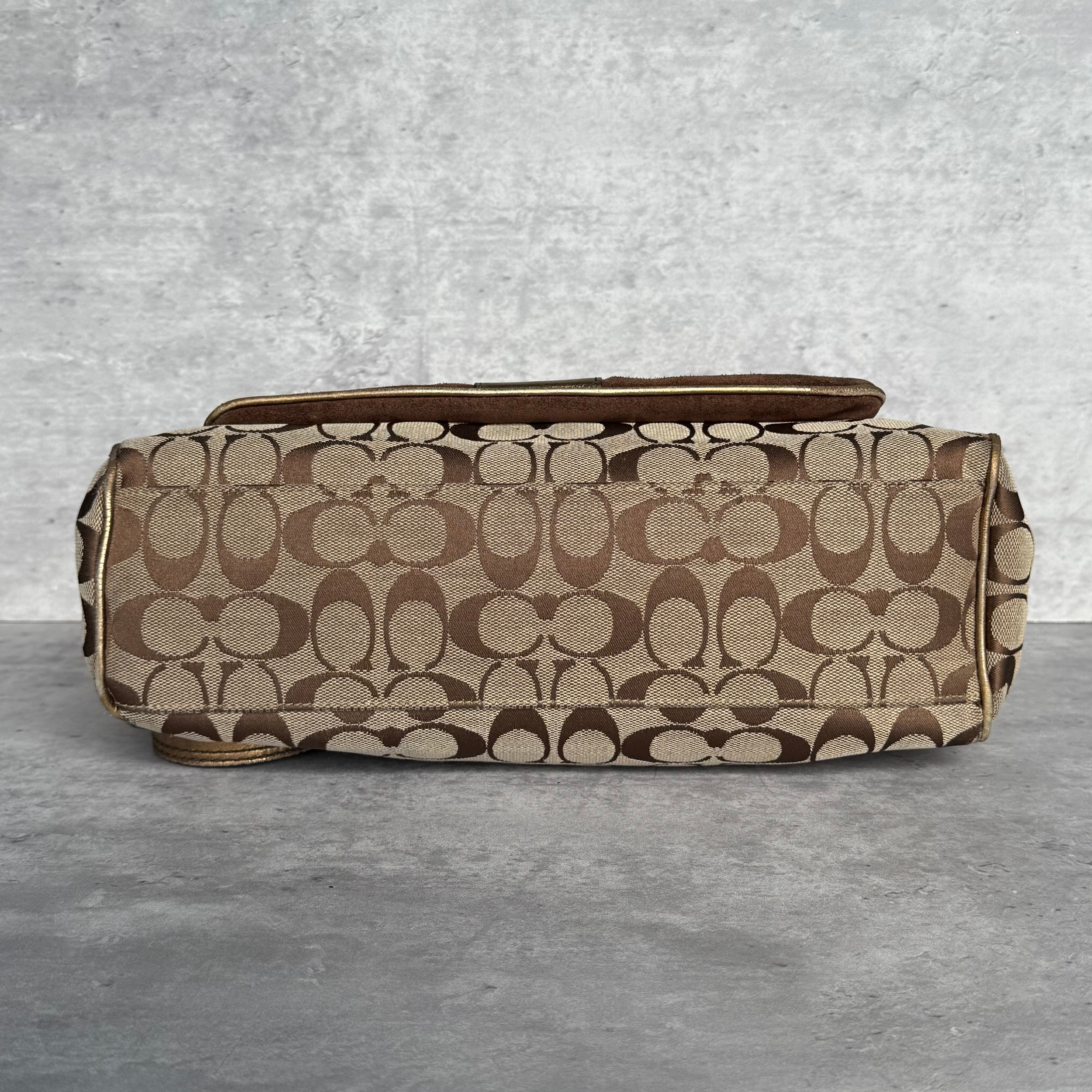 Coach 1498 Special Edition Fall 2004 ShoulderBag Gold/Beige