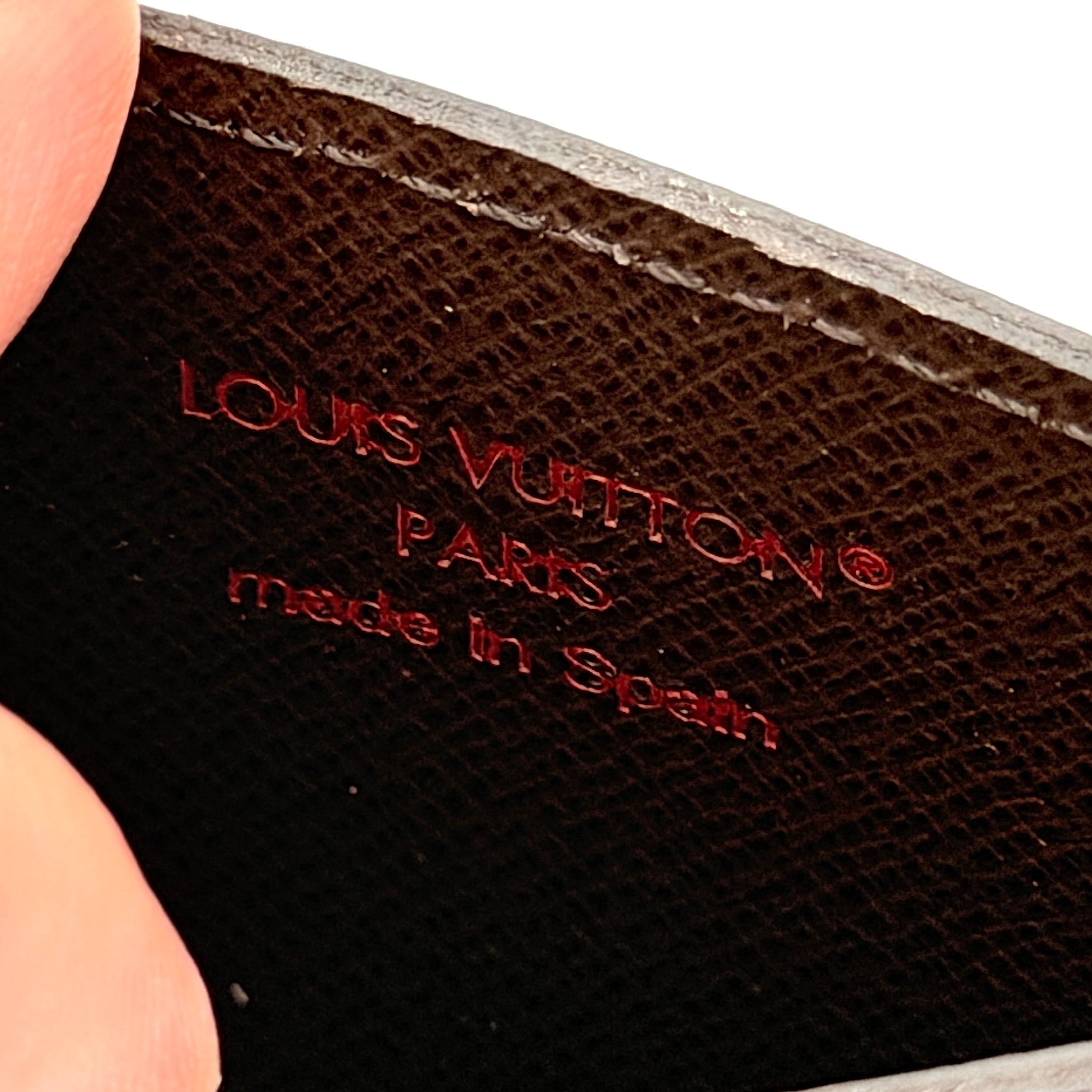 Louis Vuitton Damier Ebene Card Holder Brown