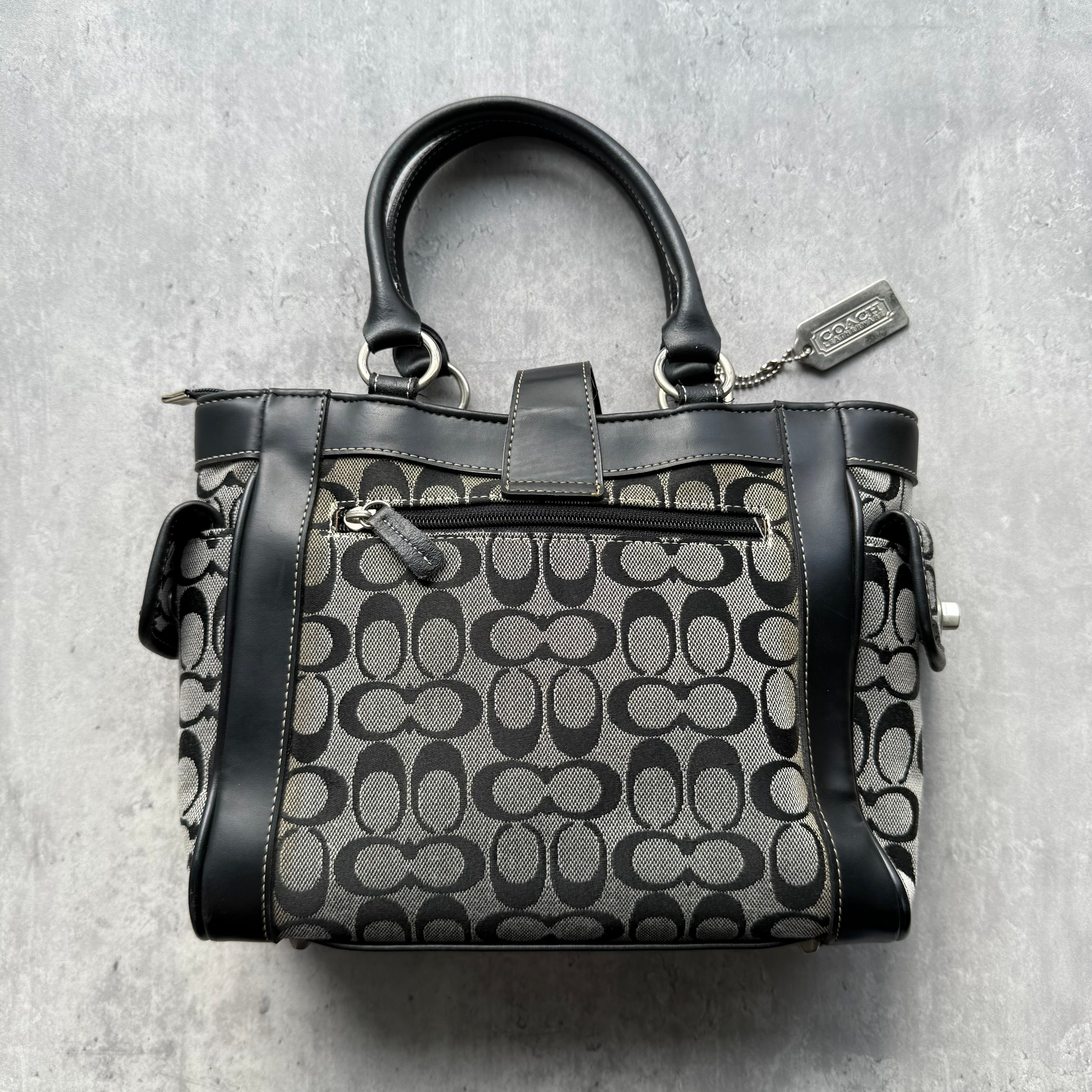 Coach Y2K Soho Buckle Tote Bag Grey/Black