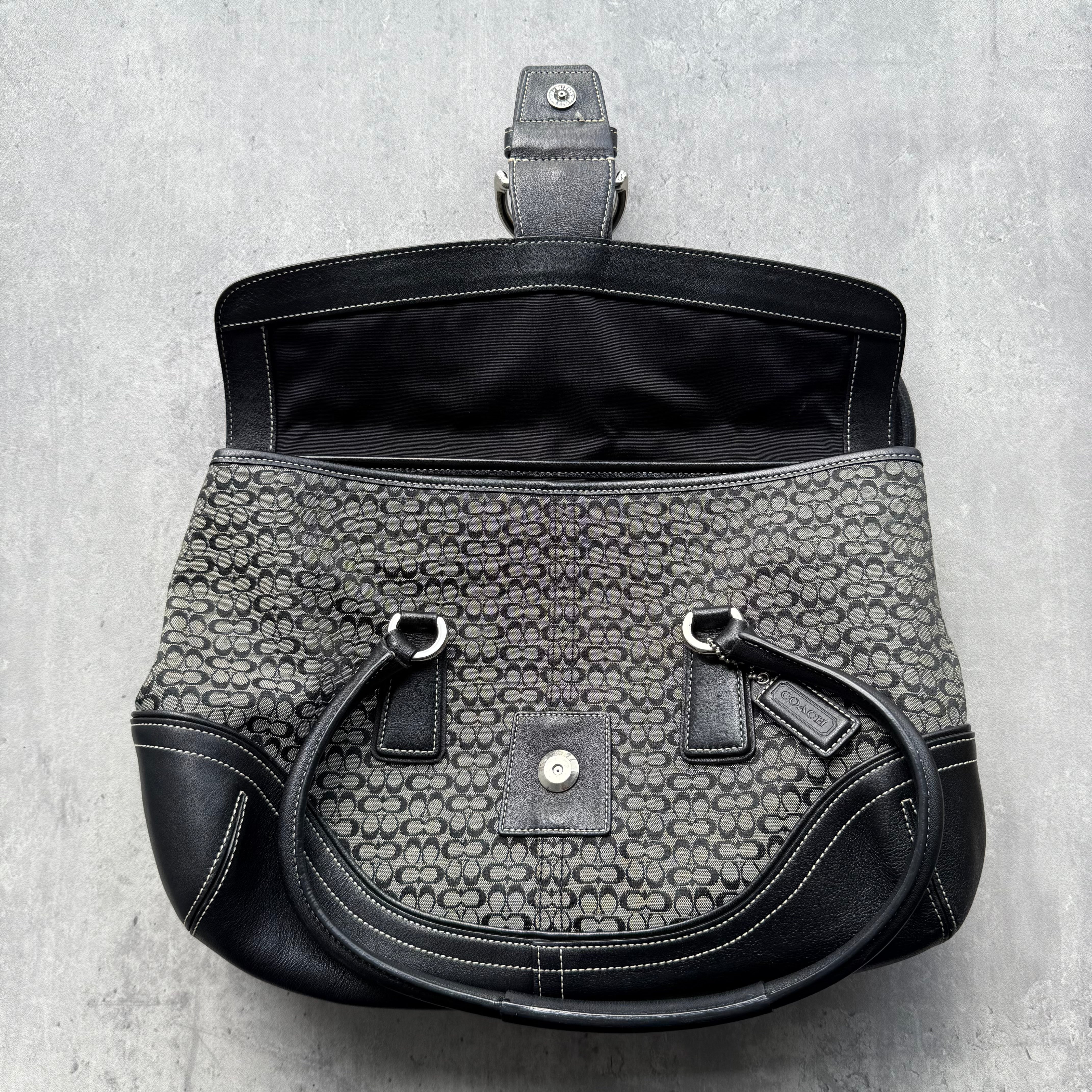 Coach Y2K Soho Shoulder Bag Grey/Black
