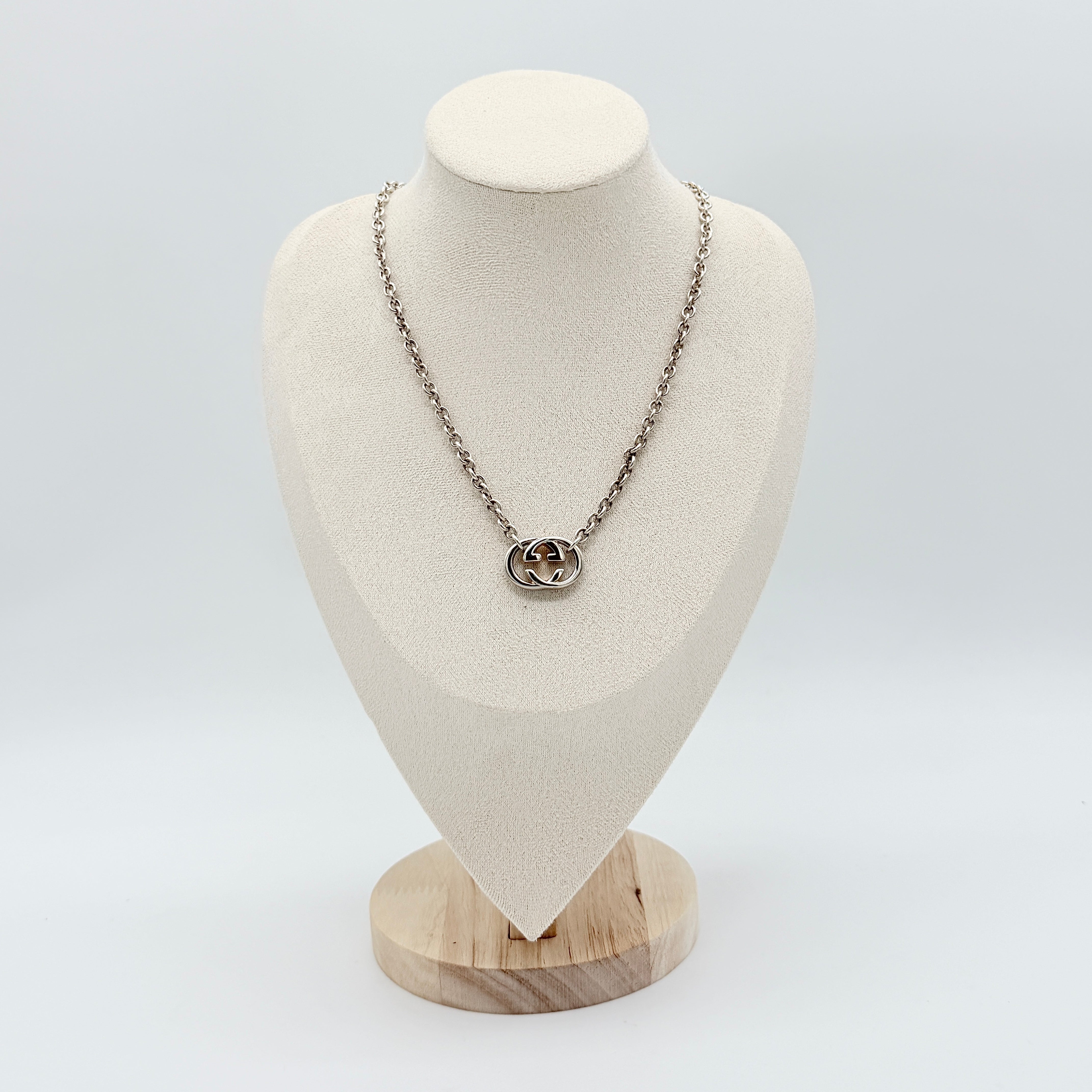 Gucci GG Interlocking G Necklace Silver