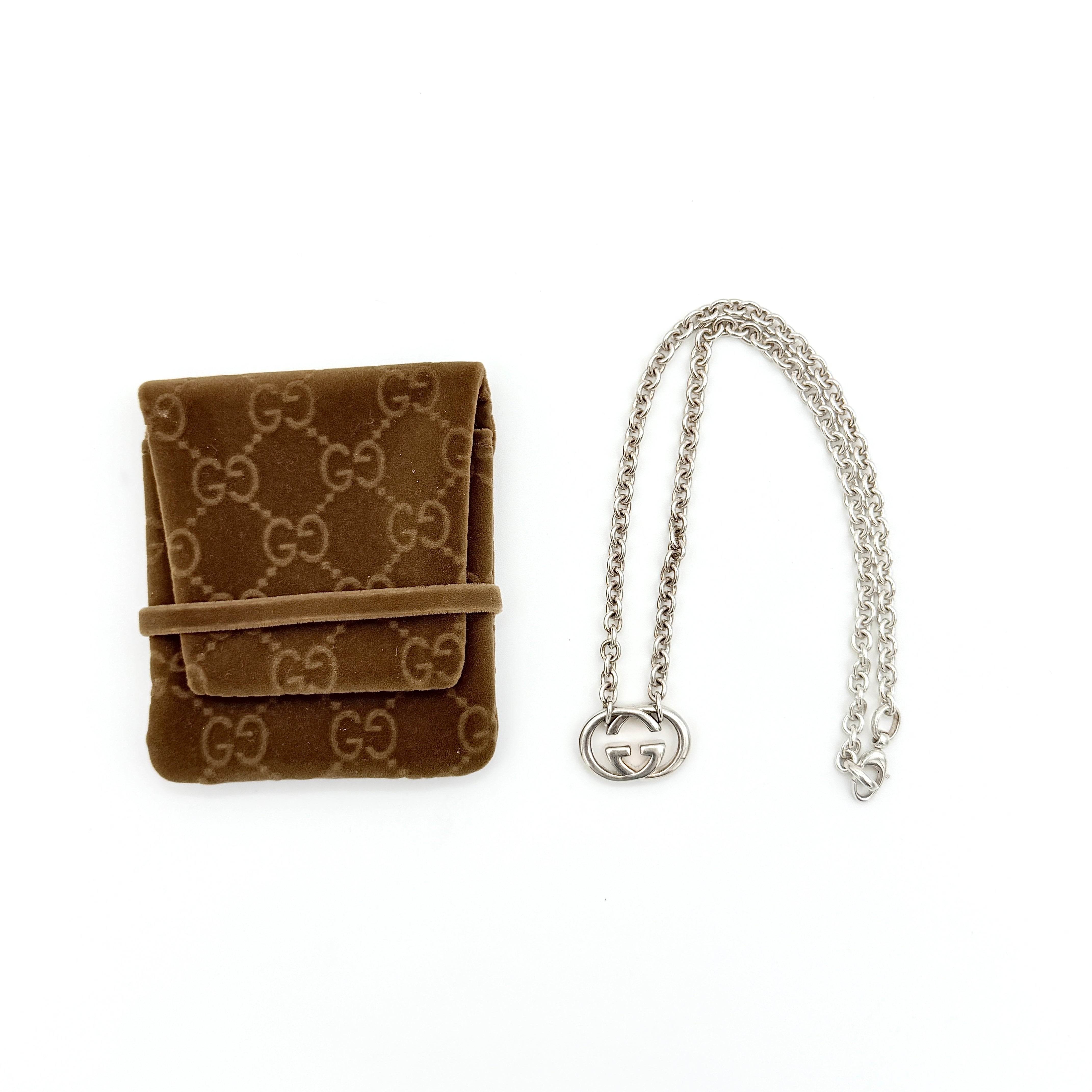 Gucci GG Interlocking G Necklace Silver