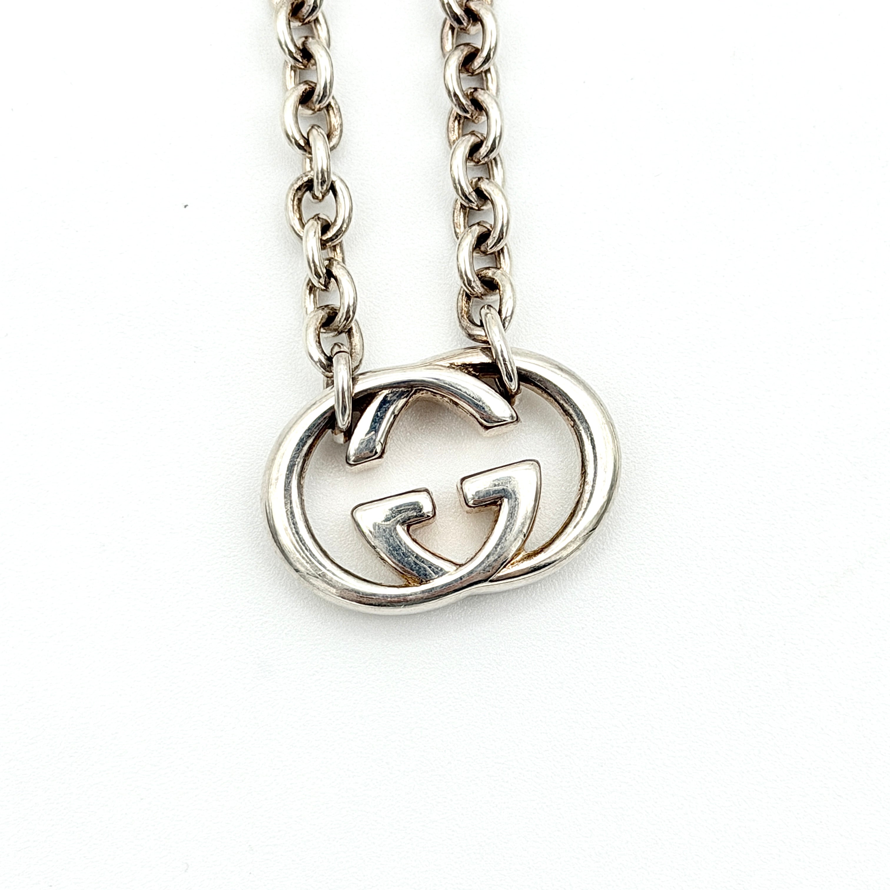 Gucci GG Interlocking G Necklace Silver