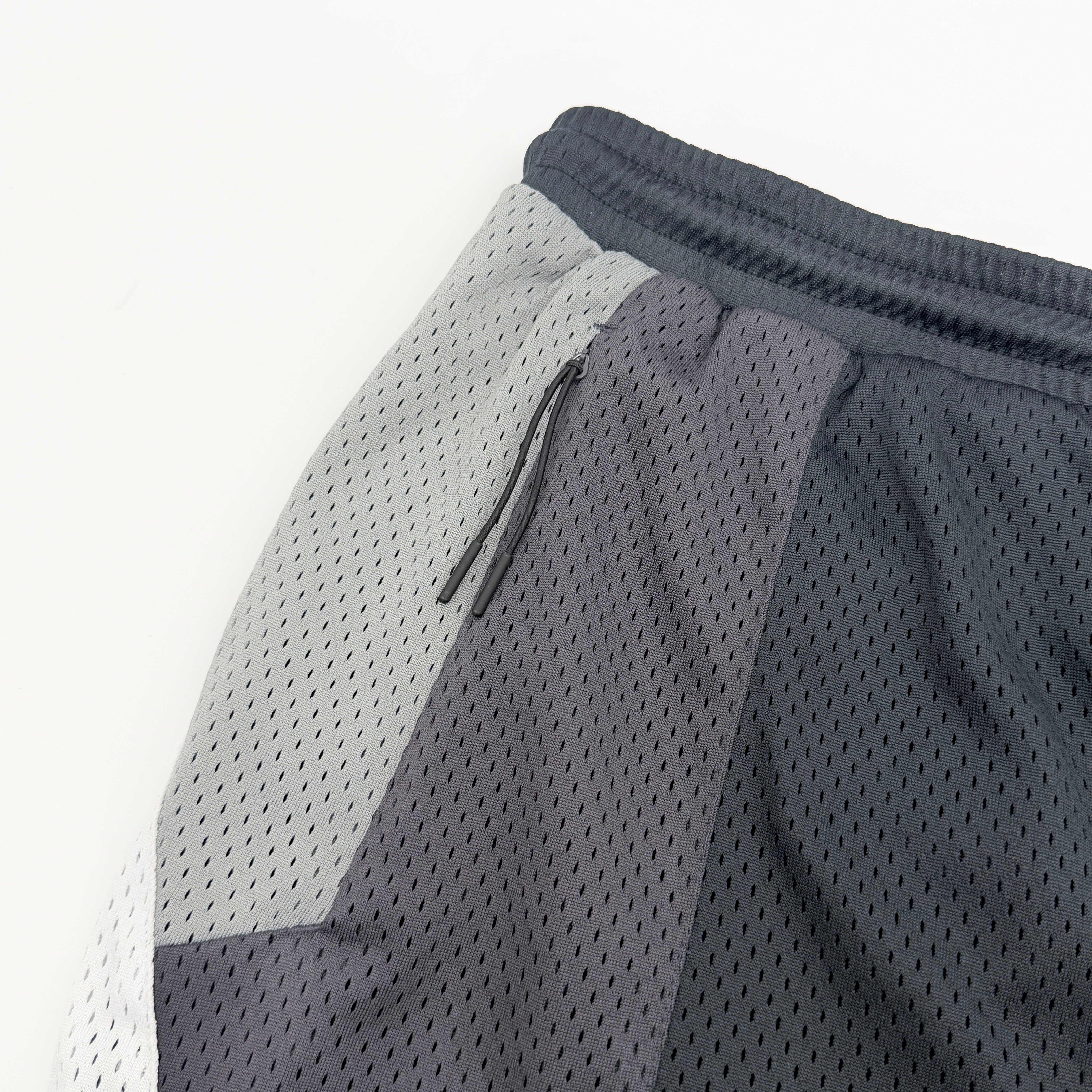 (M) Kith Harden Panelled Mesh Shorts Black
