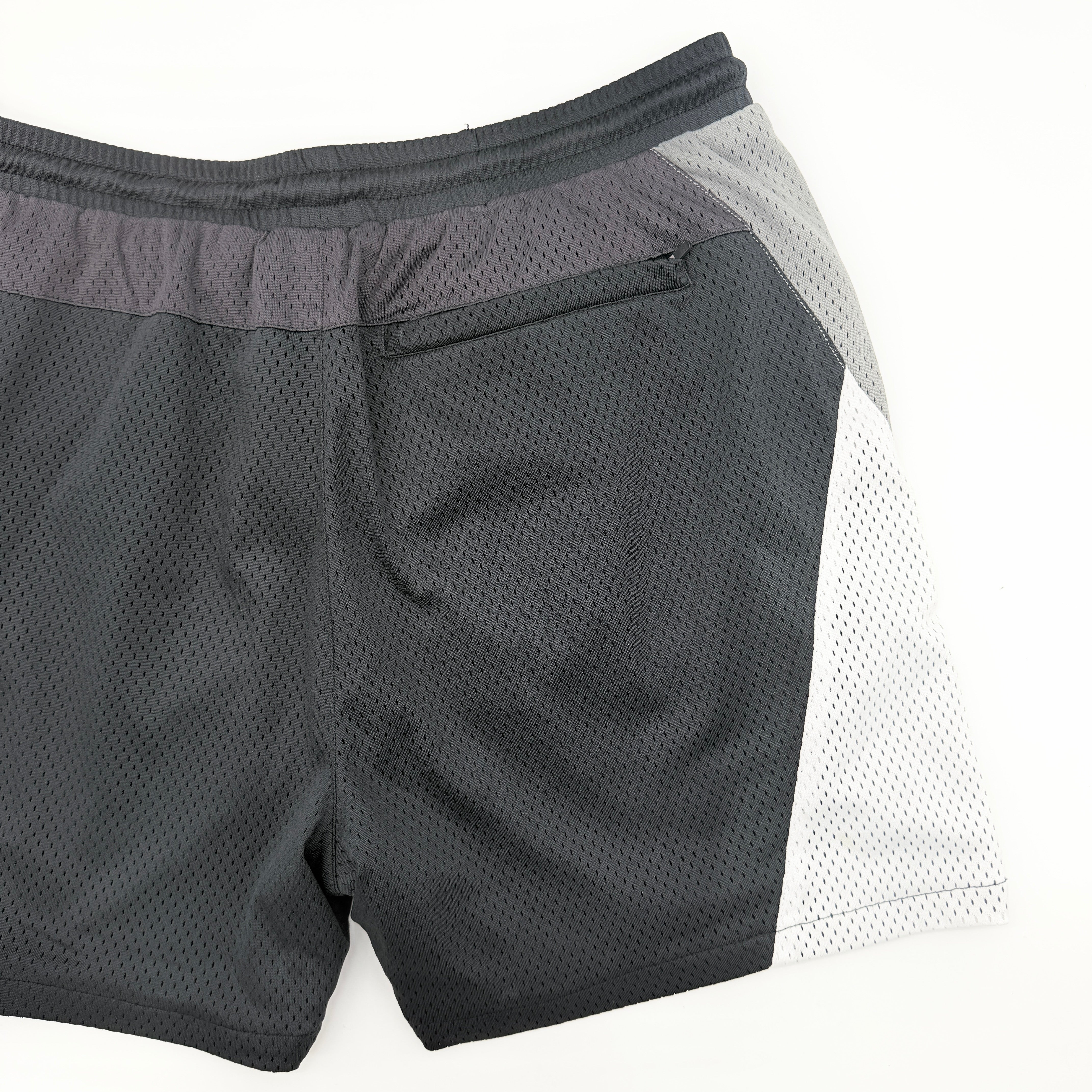 (M) Kith Harden Panelled Mesh Shorts Black