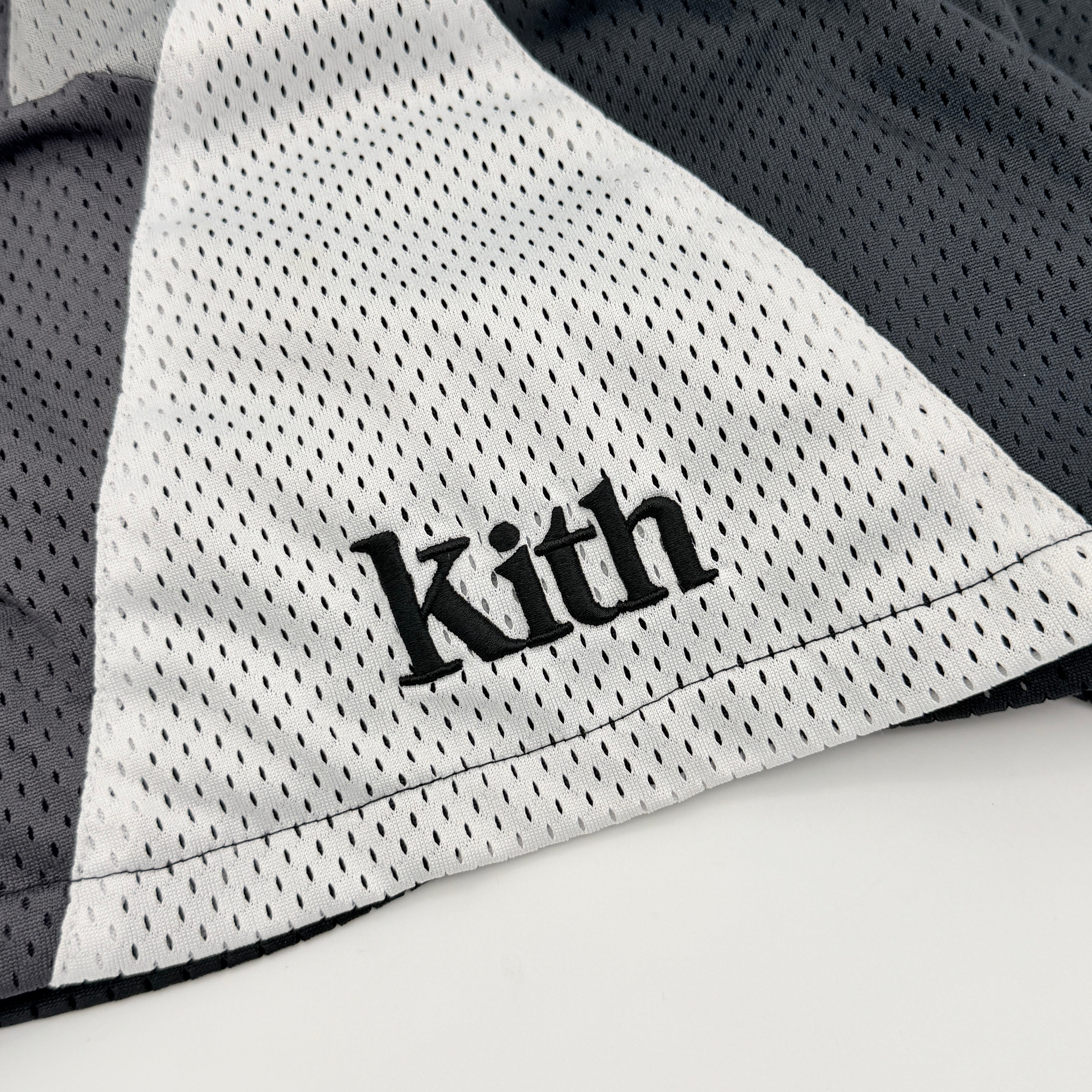 (M) Kith Harden Panelled Mesh Shorts Black