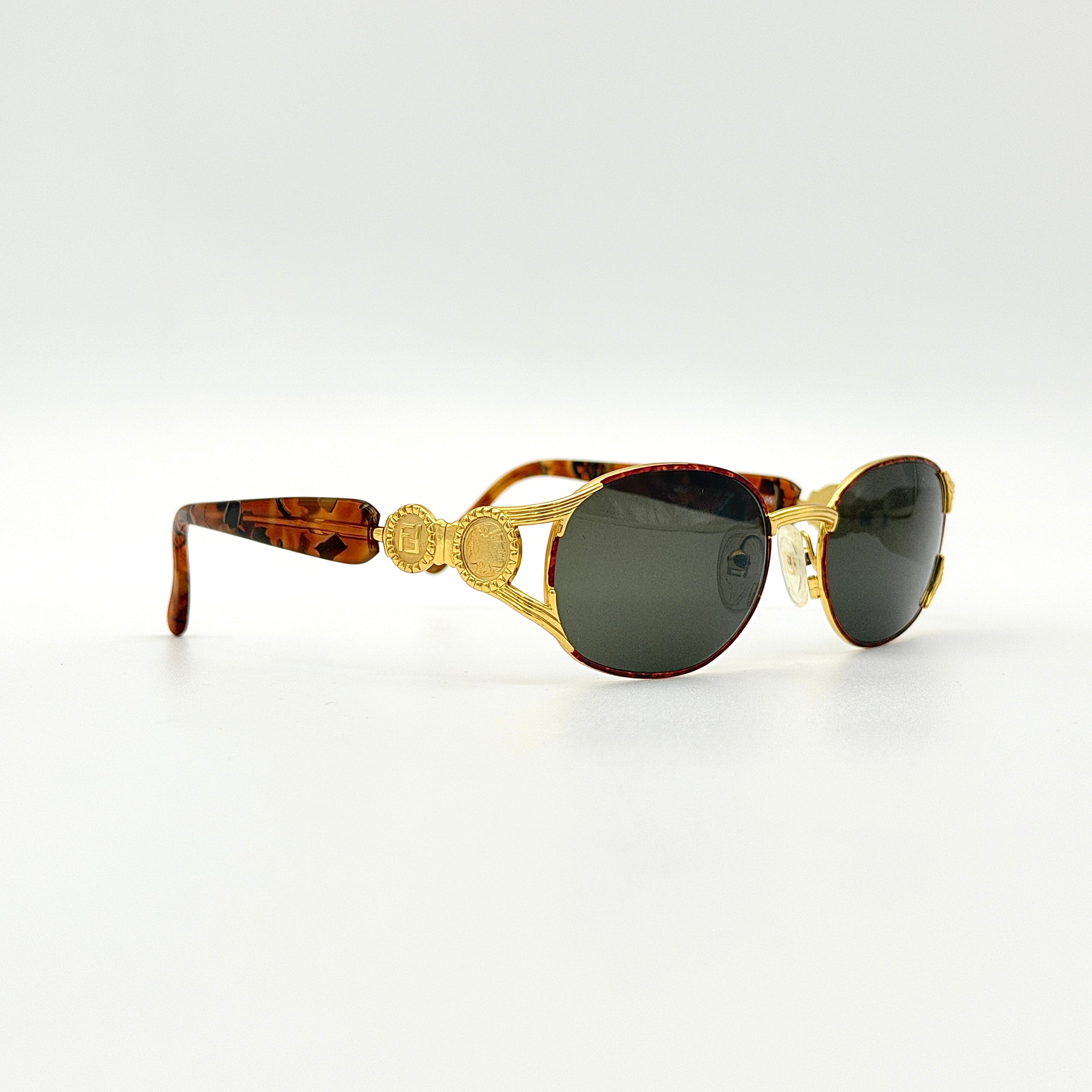 Fendi FS282 Tortoise Shell Sunglasses Gold