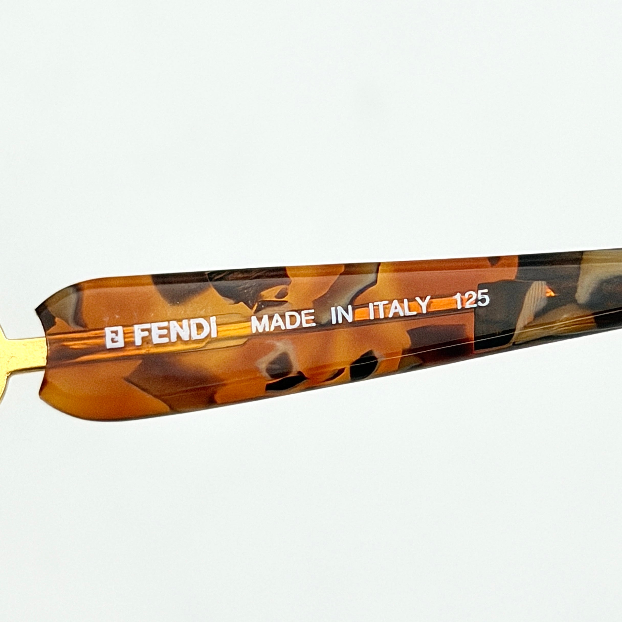 Fendi FS282 Tortoise Shell Sunglasses Gold