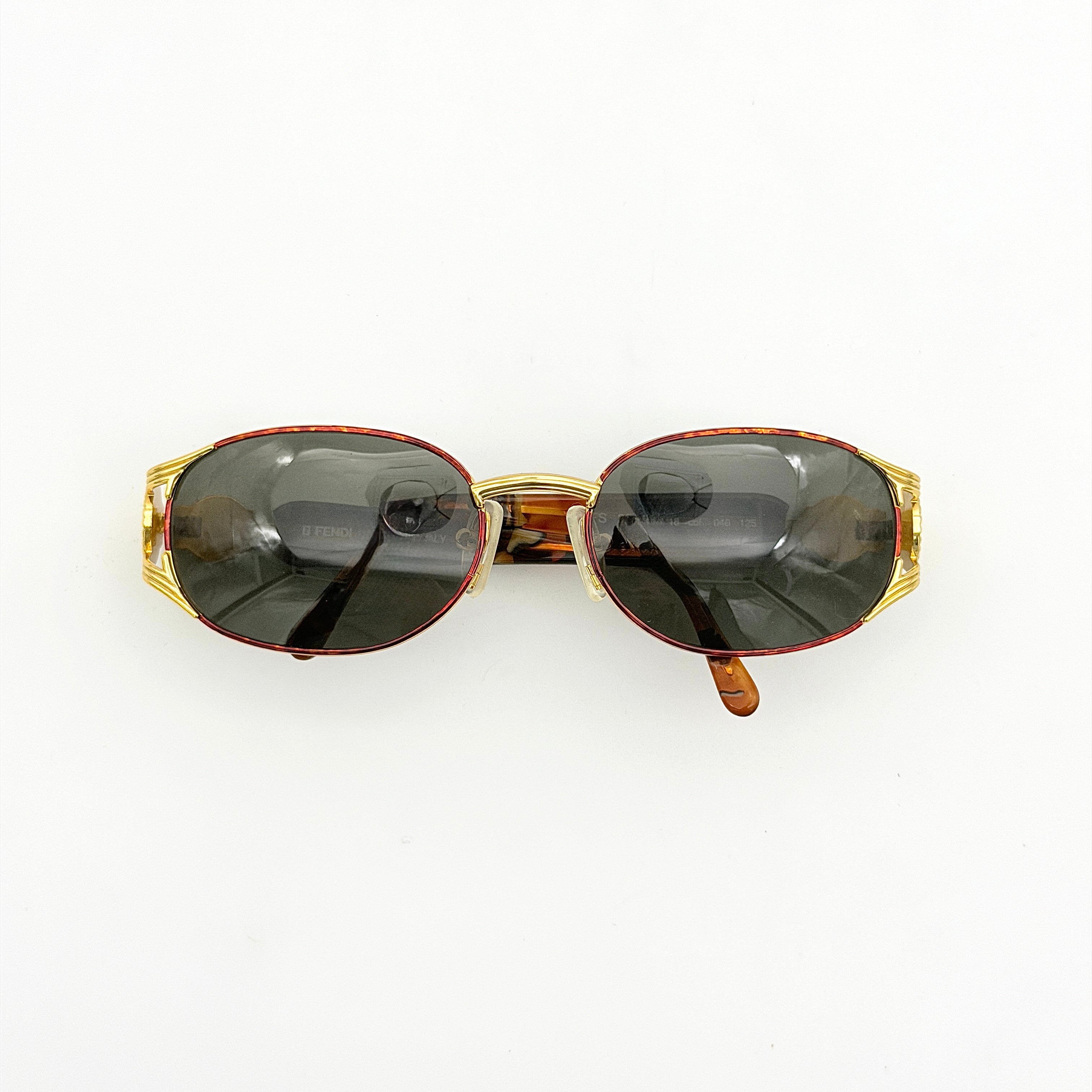 Fendi FS282 Tortoise Shell Sunglasses Gold