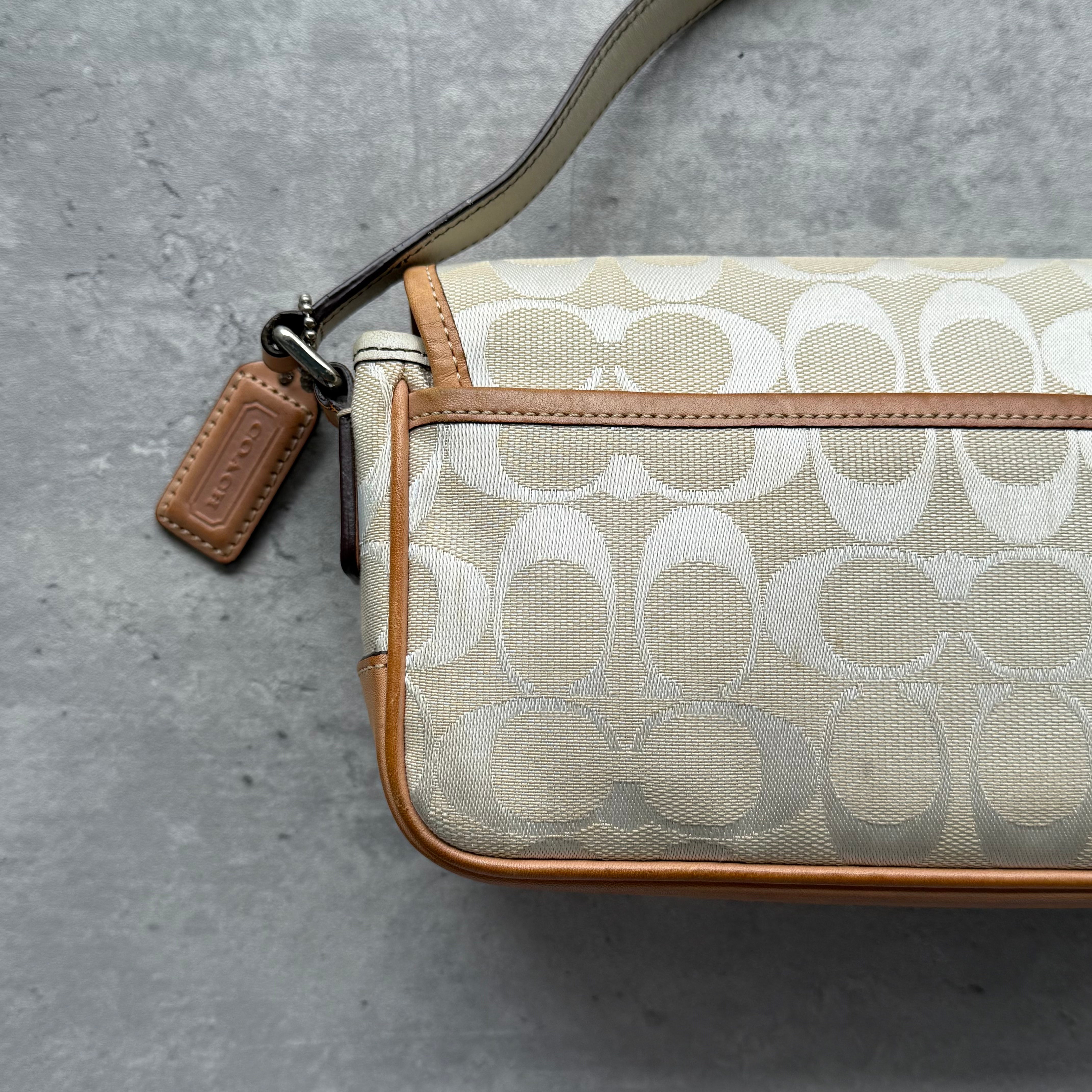 Coach Double Buckle Mini Crossbody Bag Cream/Tan