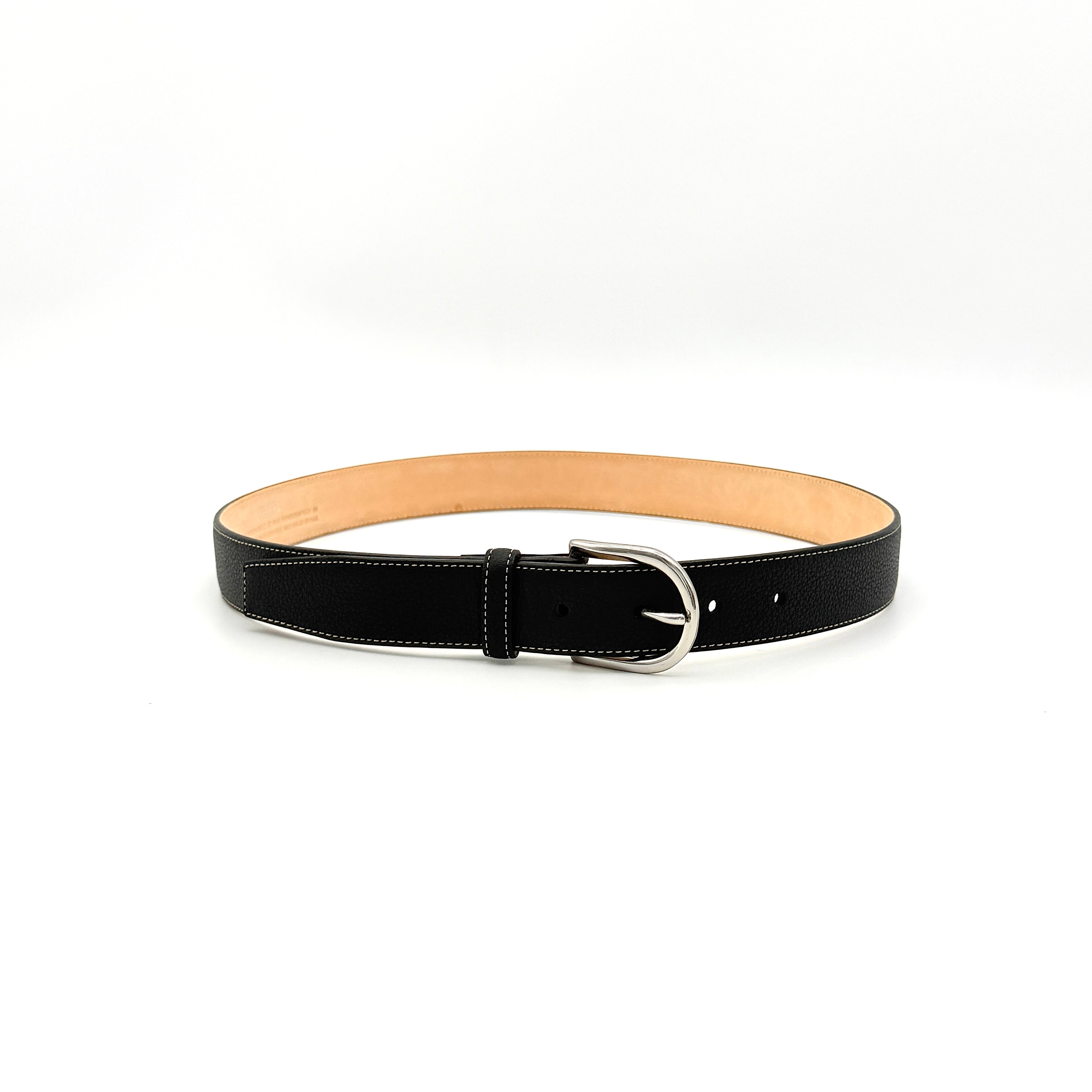 Coach Harness Buckle Belt Black
