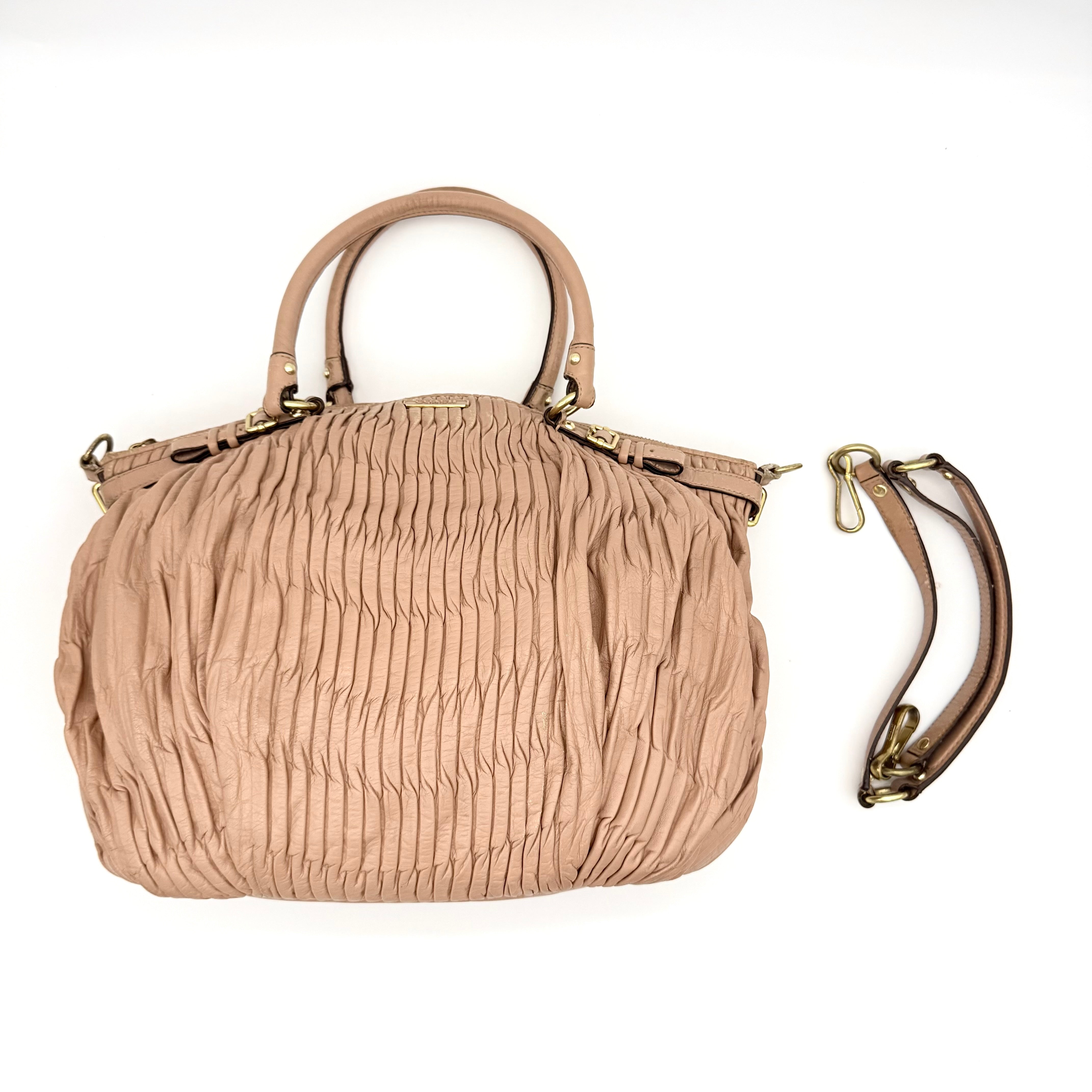 Coach 2Way Signature Madison Shoulder Bag Light Pink