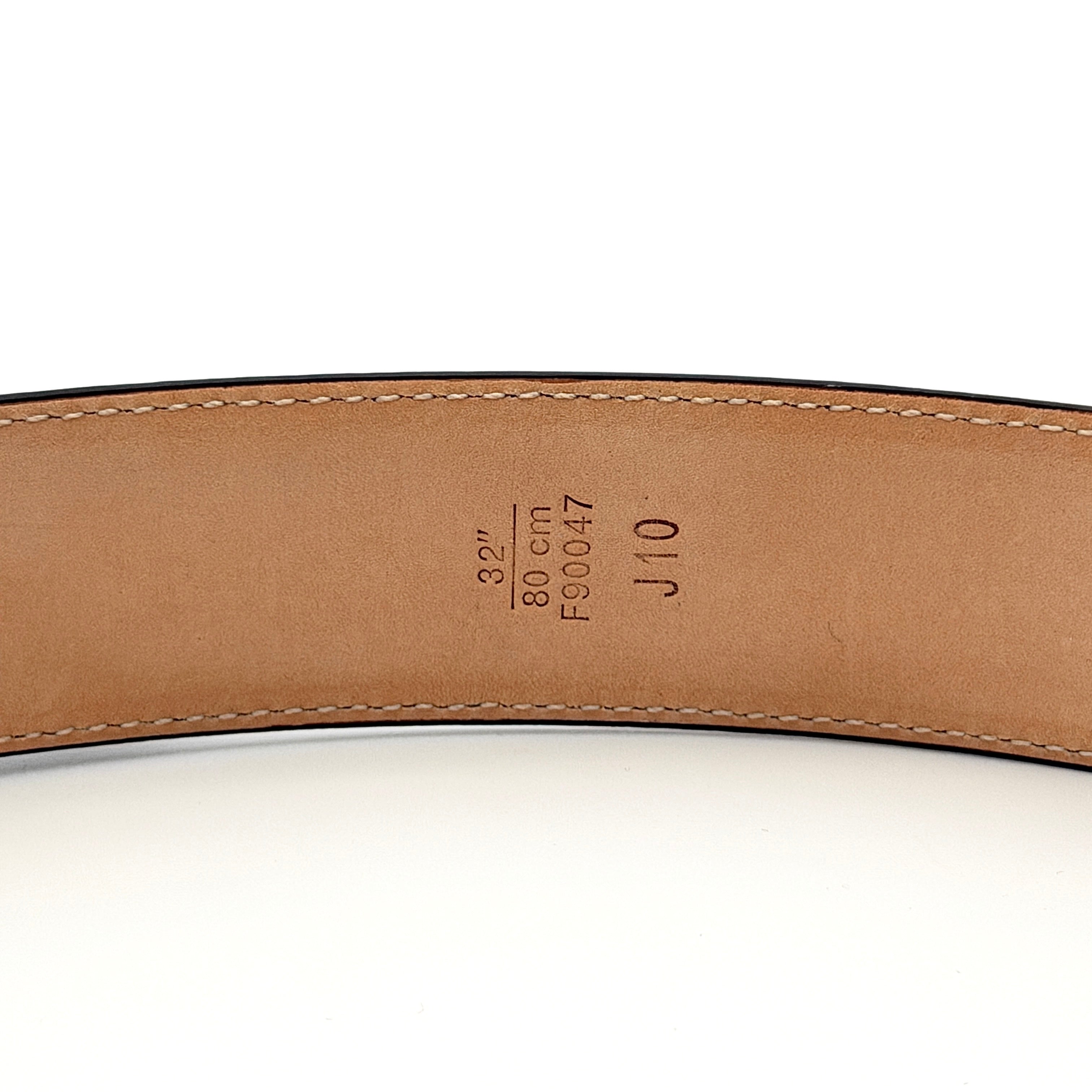 Coach Harness Buckle Belt Black