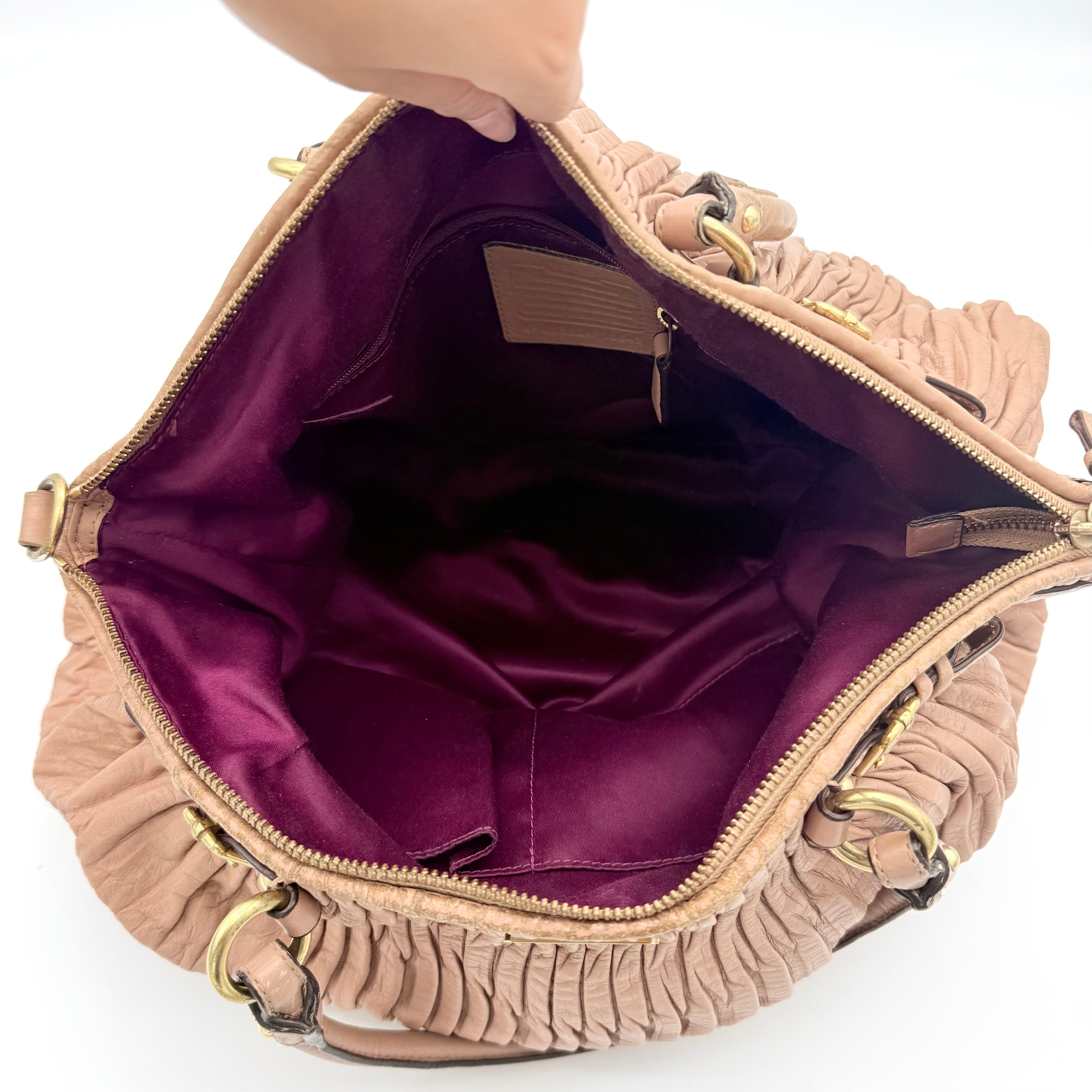 Coach 2Way Signature Madison Shoulder Bag Light Pink