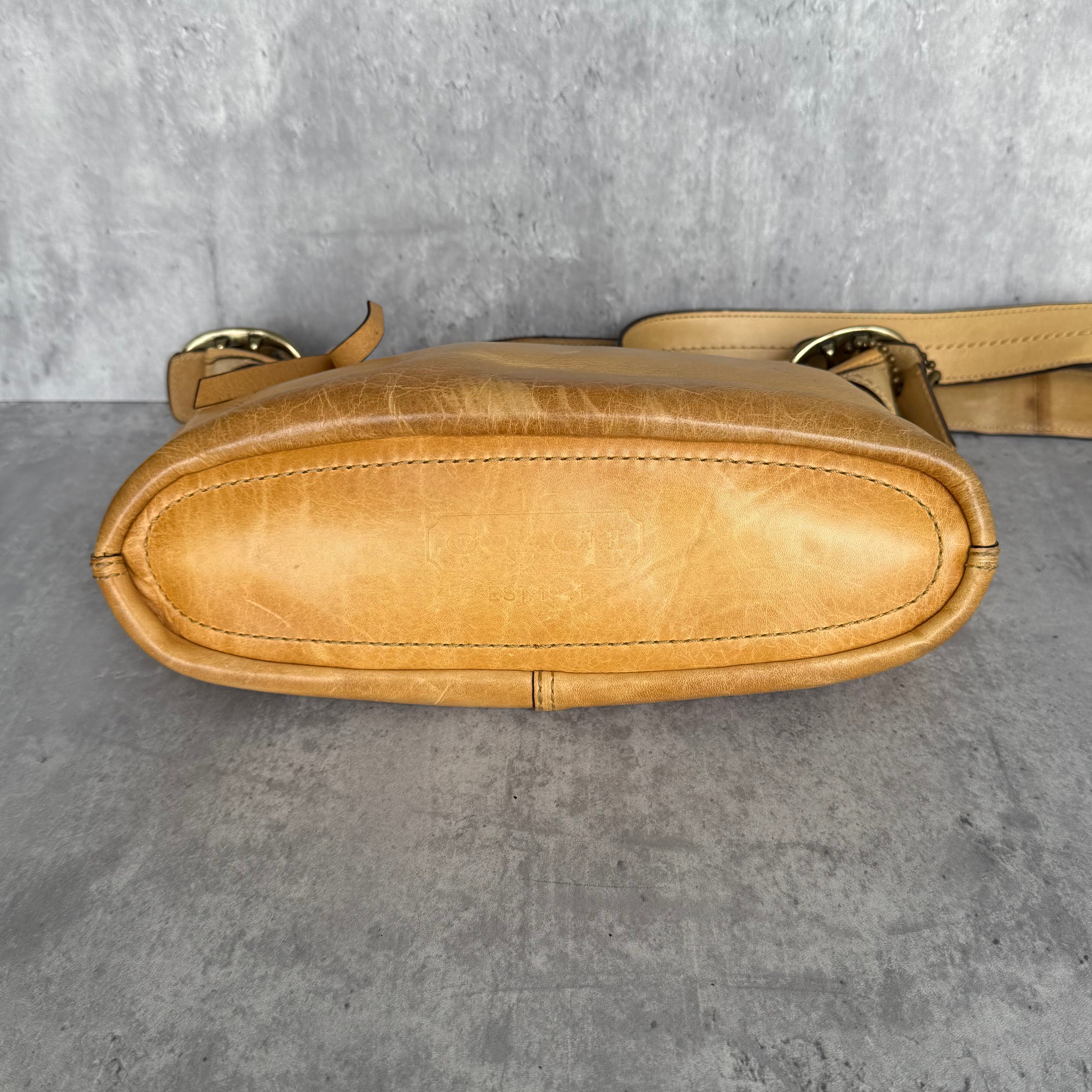 Coach Bleeker Crossbody Shoulder Bag Tan