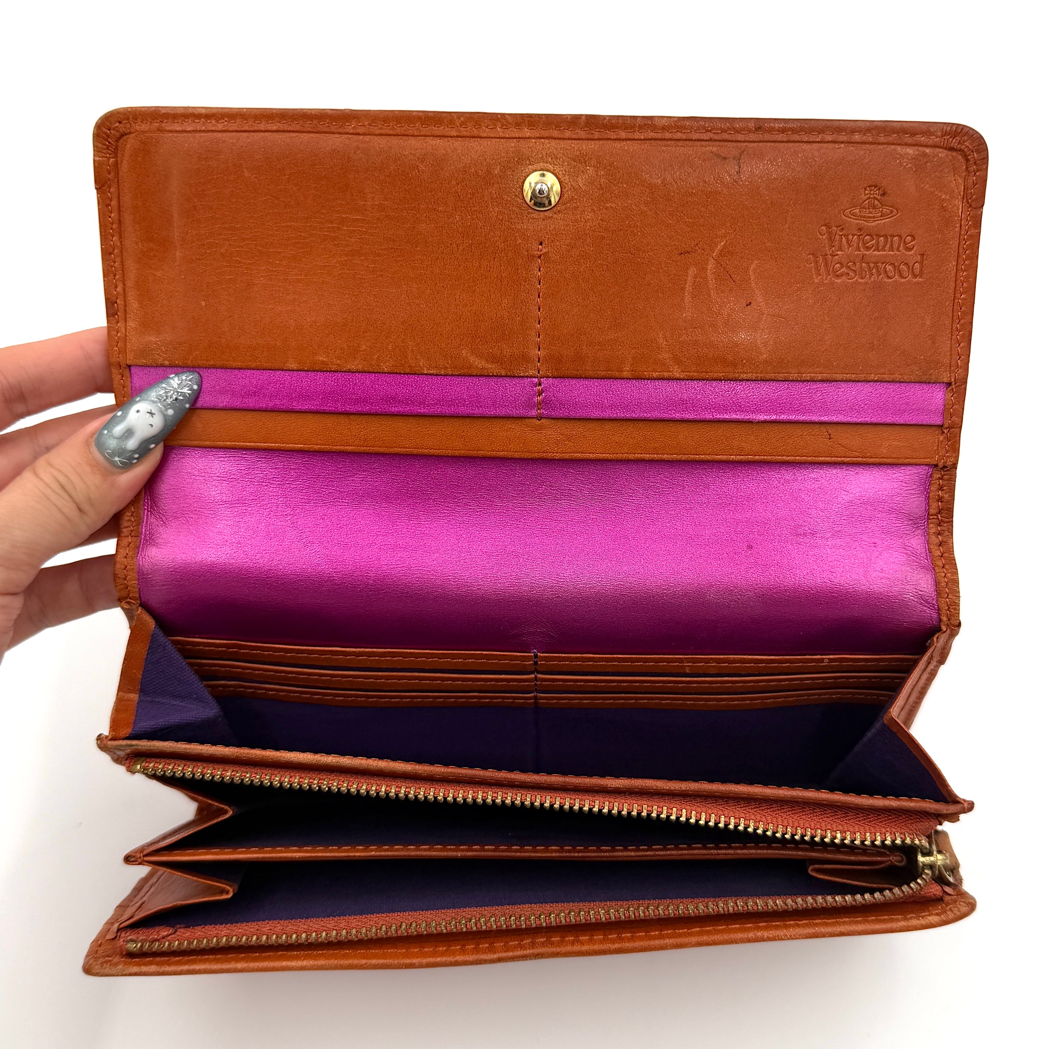 Vivienne Westwood Orb Tartan Long Wallet Multicolor