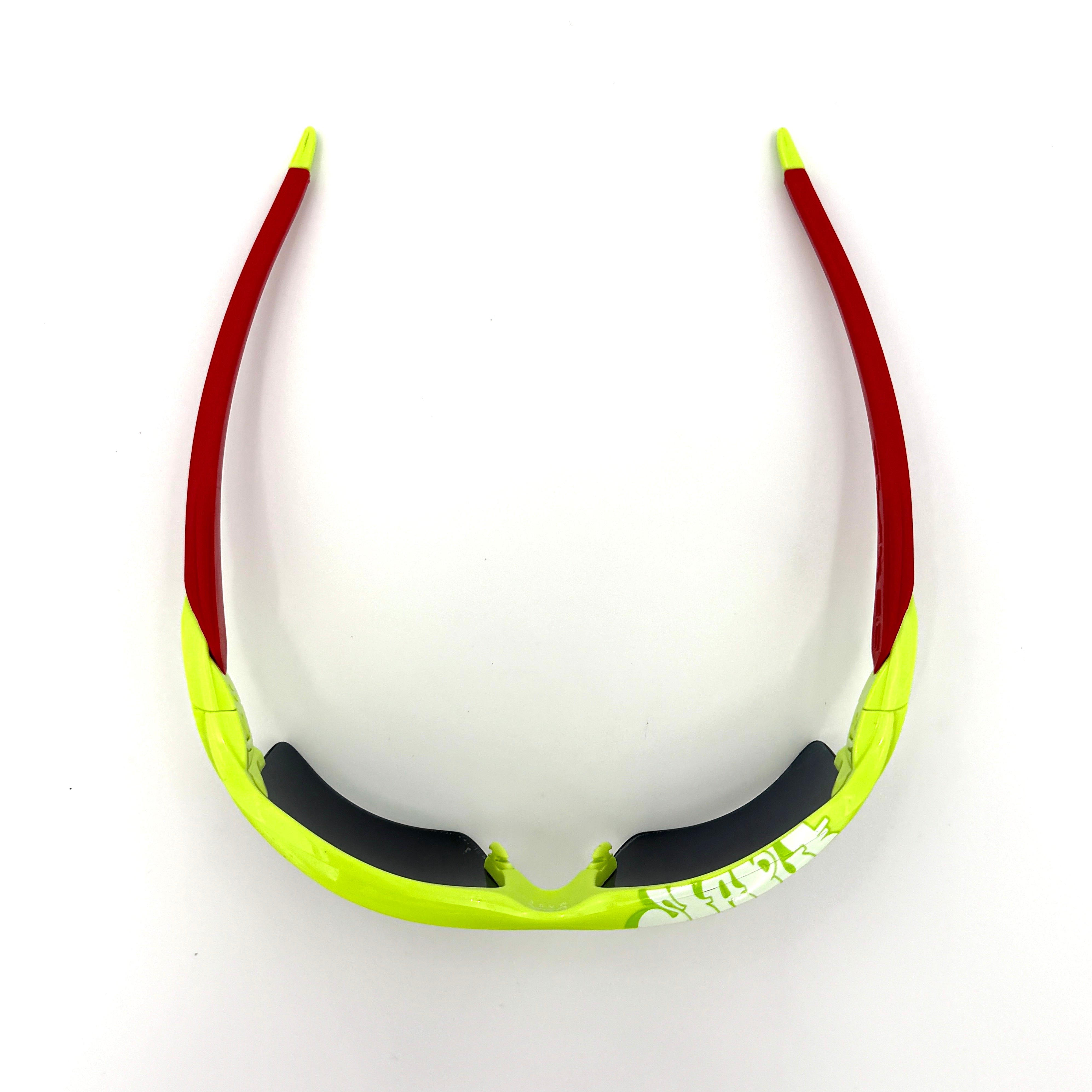Oakley Flak 2.0 Prizm Sunglasses Neon Yellow/Red (Staple Graffiti Collection)